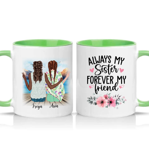 Two Tone 11oz Mug Green