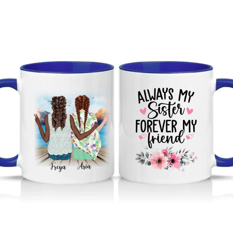 Two Tone 11oz Mug Dark Blue
