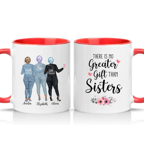 Two Tone 11oz Mug Red