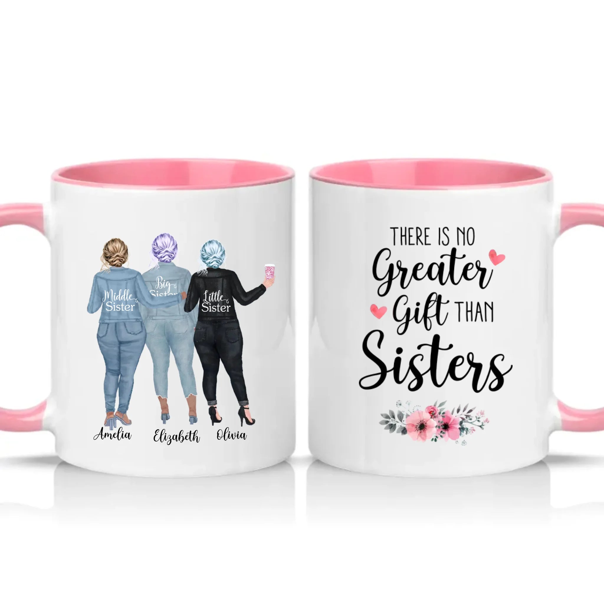 Two Tone 11oz Mug Pink