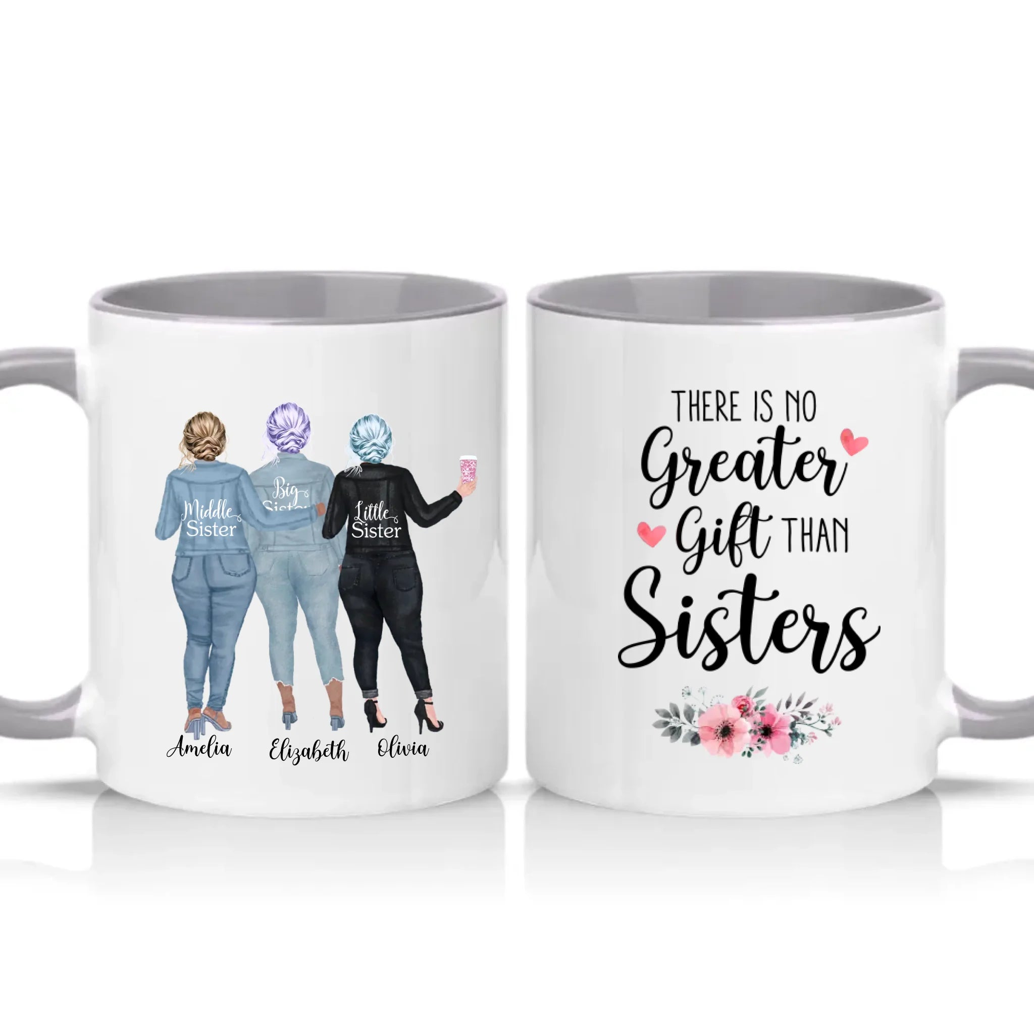 Two Tone 11oz Mug Grey