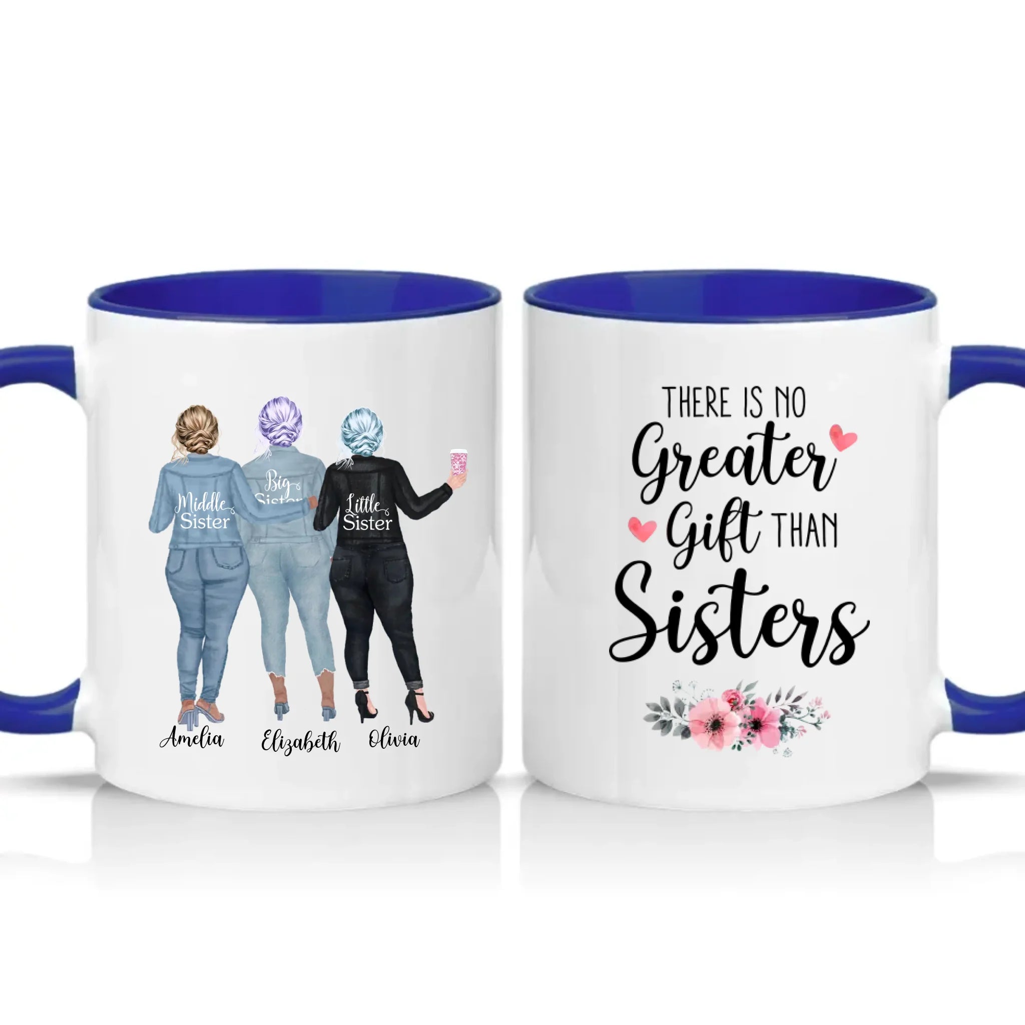 Two Tone 11oz Mug Dark Blue