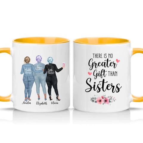 Two Tone 11oz Mug Golden Yellow