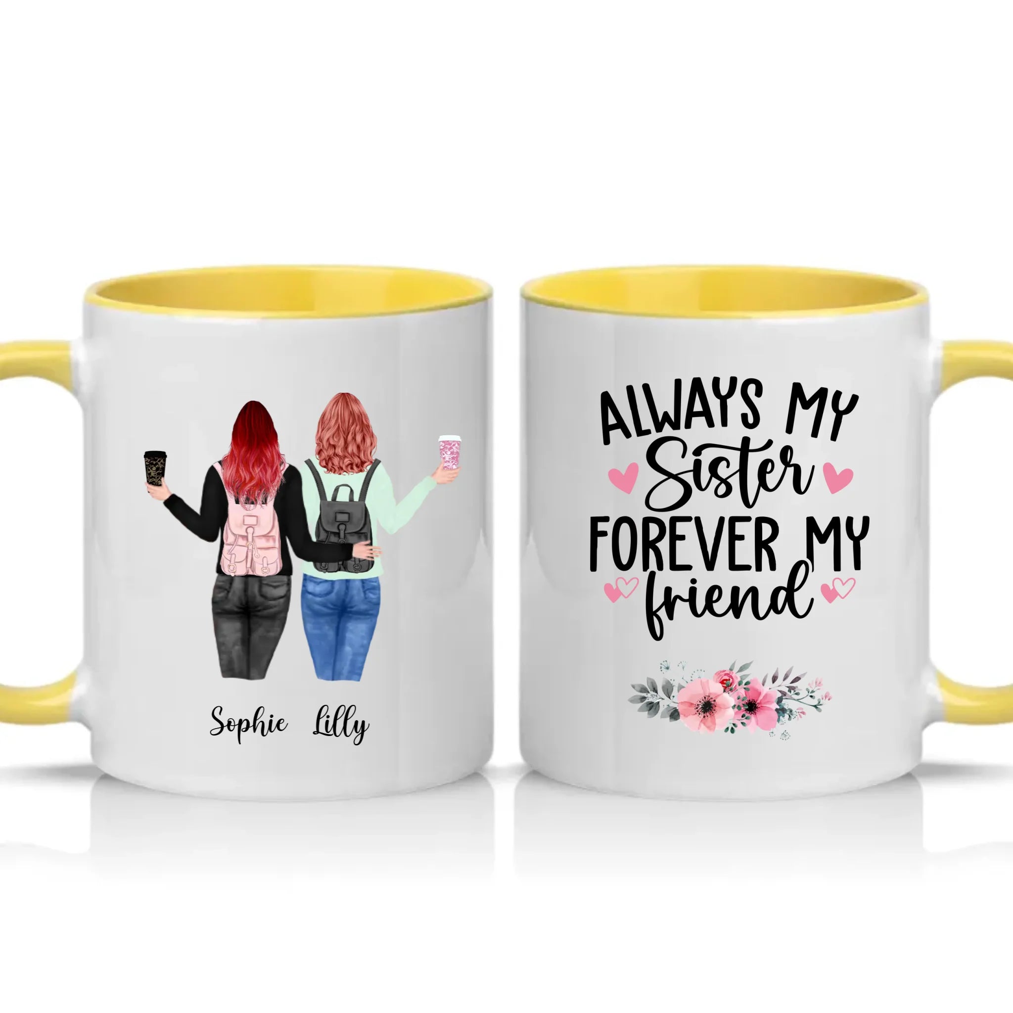 Two Tone 11oz Mug Yellow