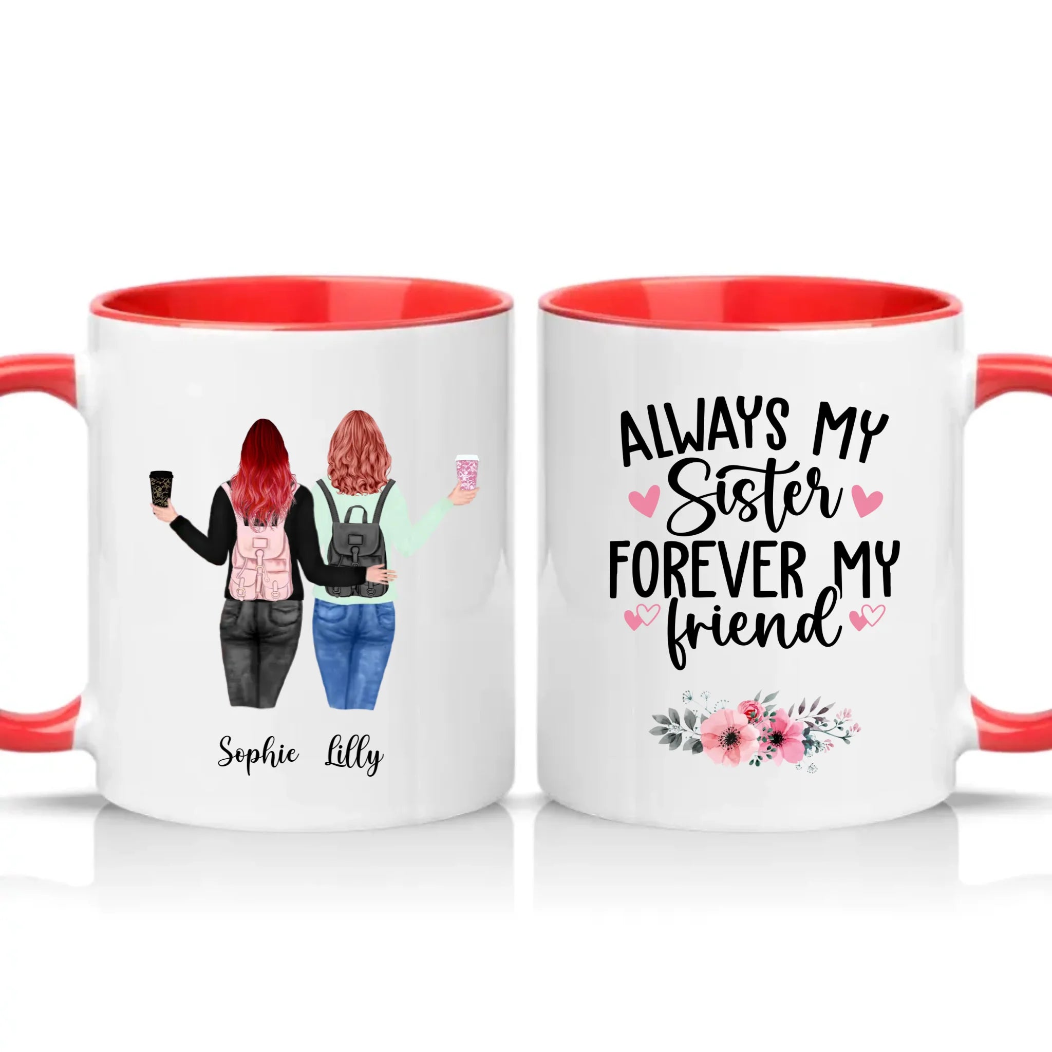 Two Tone 11oz Mug Red