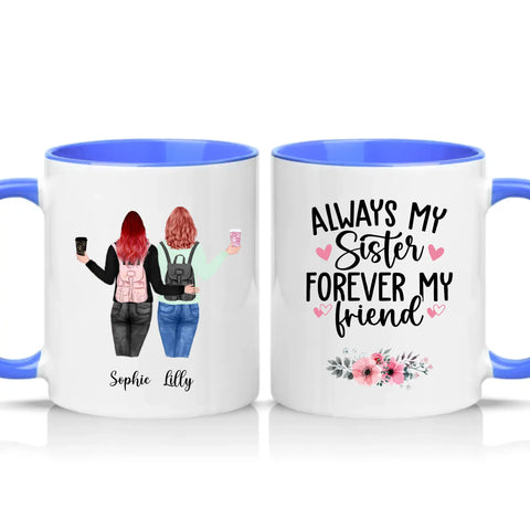 Two Tone 11oz Mug Medium Blue
