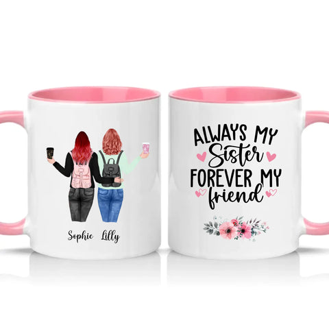 Two Tone 11oz Mug Pink