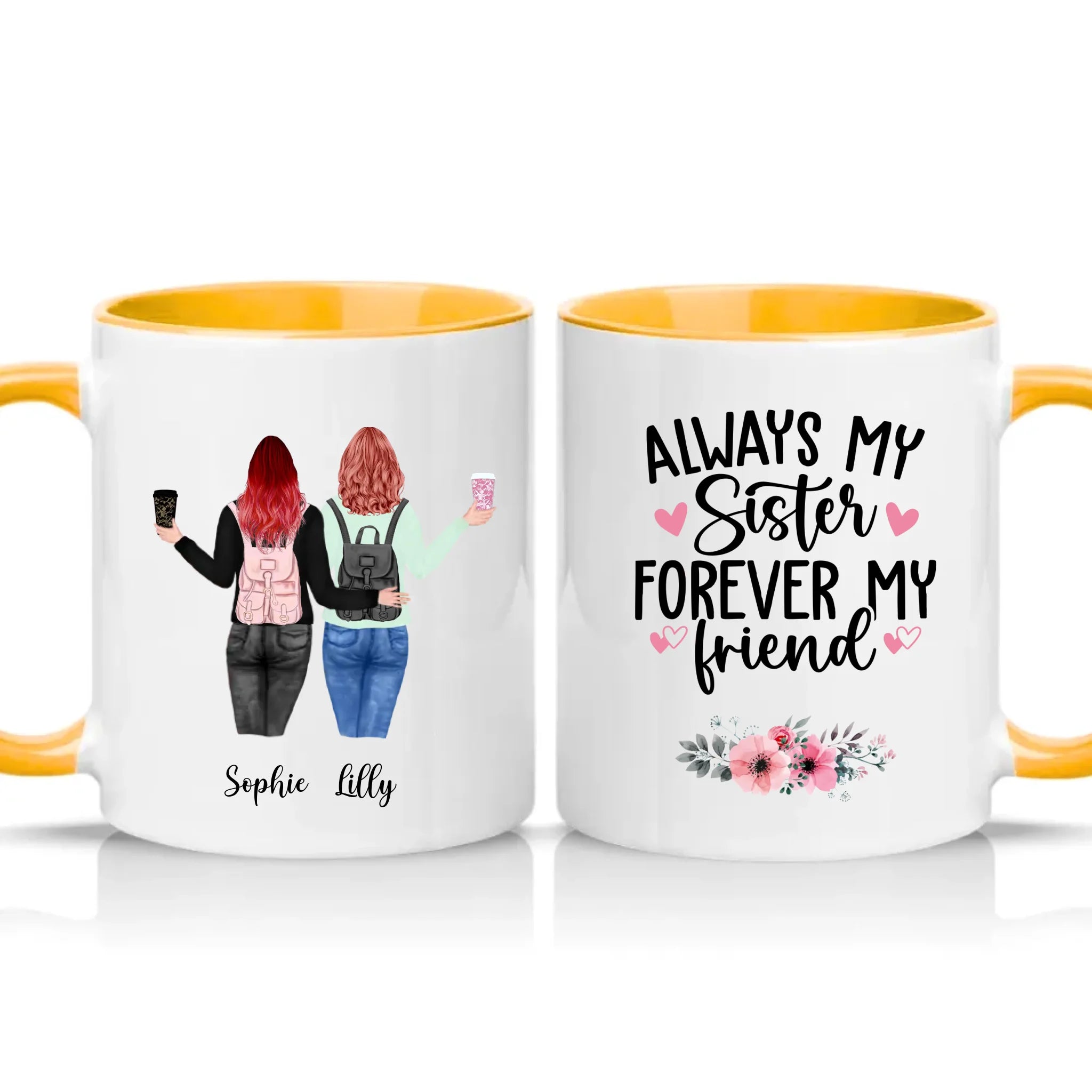 Two Tone 11oz Mug Golden Yellow
