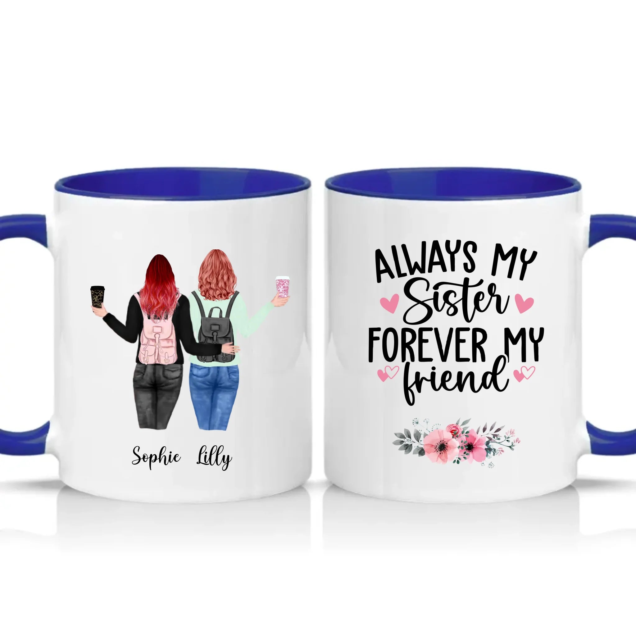 Two Tone 11oz Mug Dark Blue