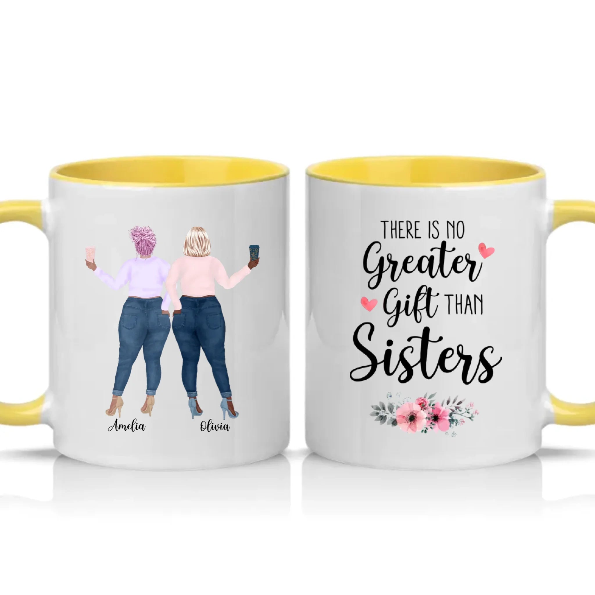 Two Tone 11oz Mug Yellow