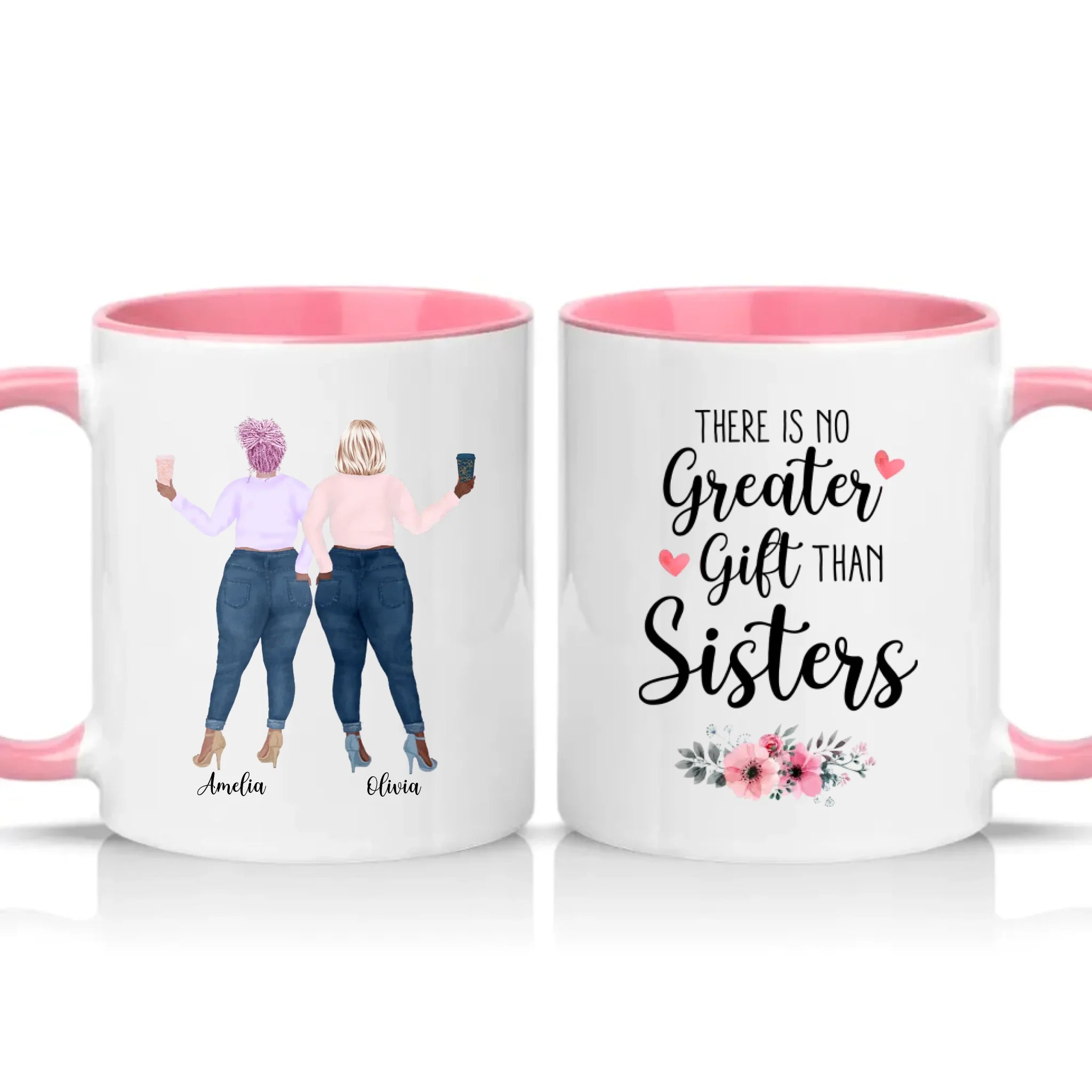 Two Tone 11oz Mug Pink