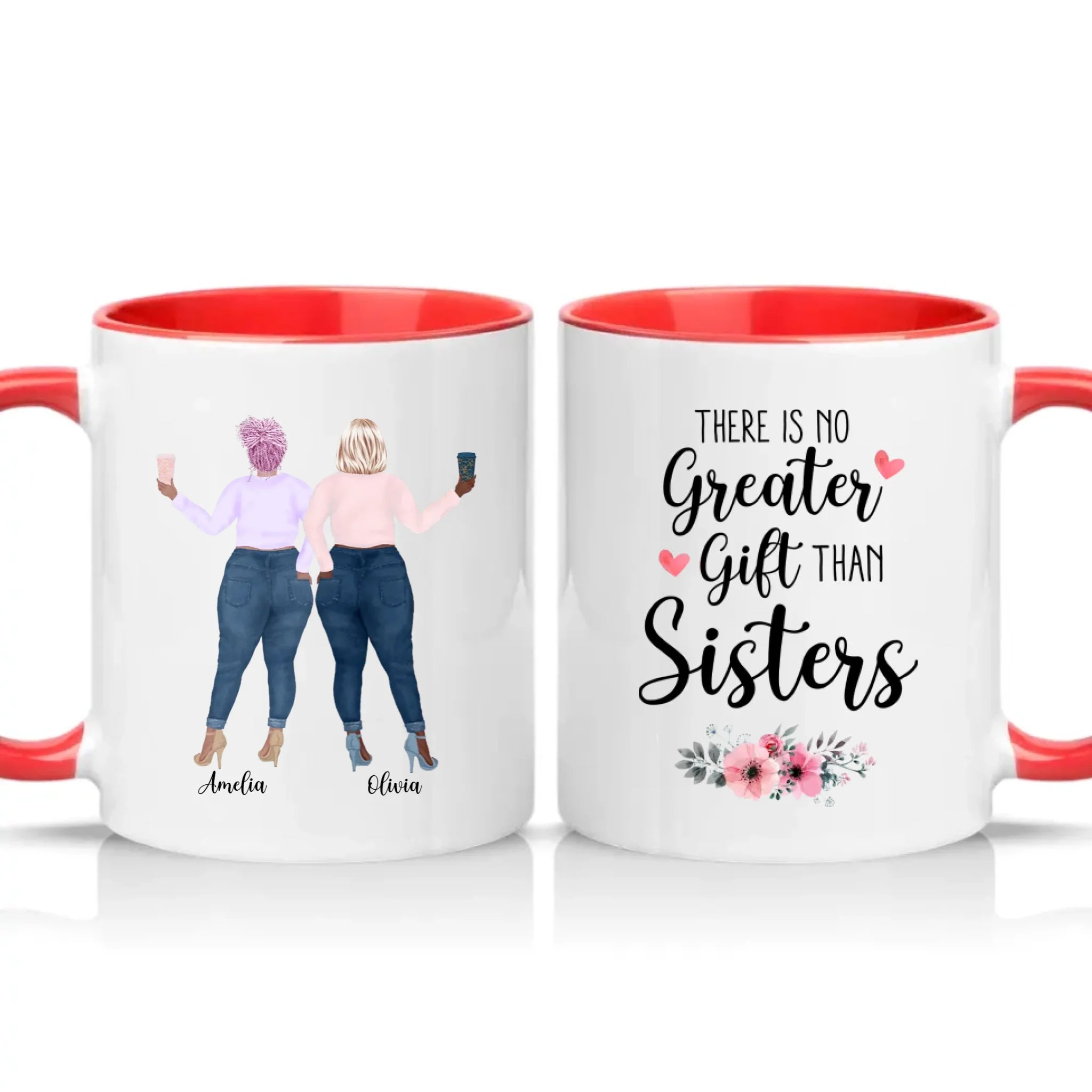 Two Tone 11oz Mug Red