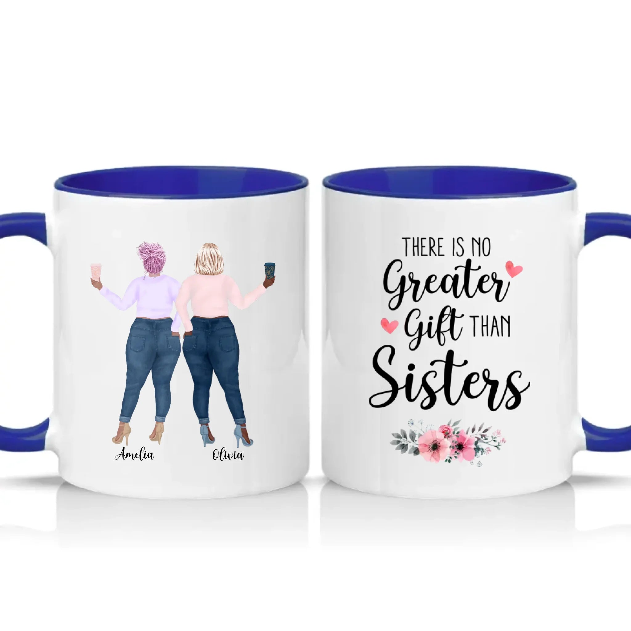 Two Tone 11oz Mug Dark Blue