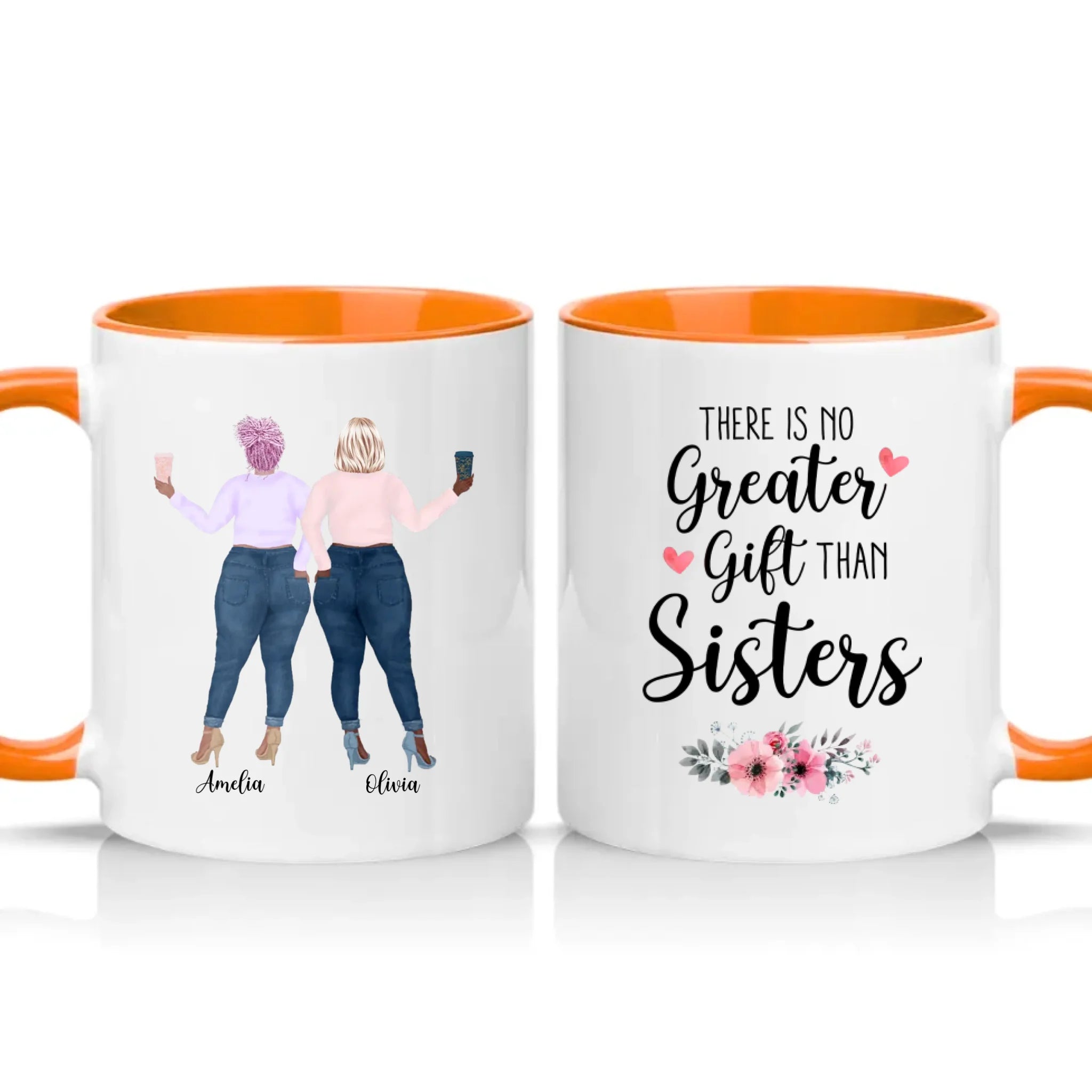 Two Tone 11oz Mug Orange