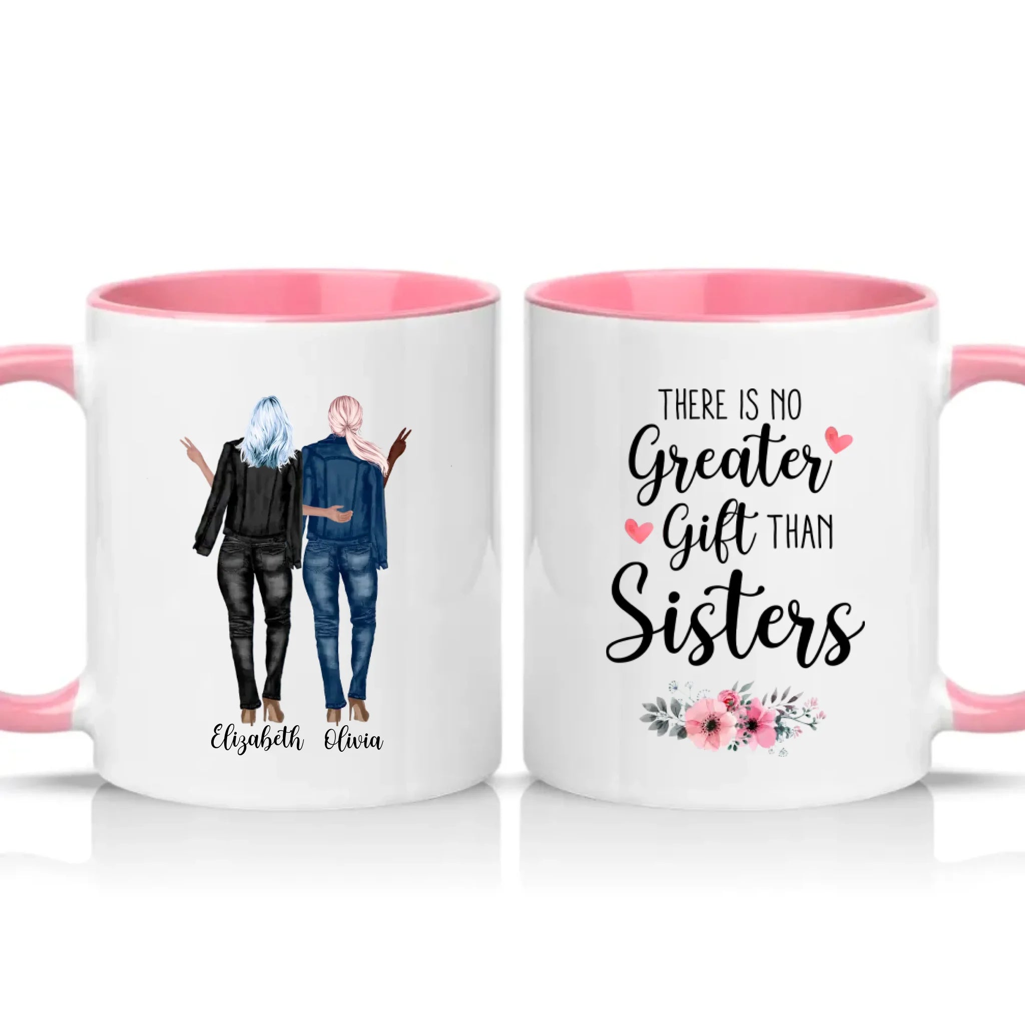 Two Tone 11oz Mug Pink