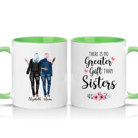 Two Tone 11oz Mug Green