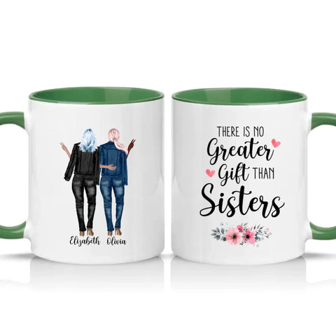 Two Tone 11oz Mug Racing Green