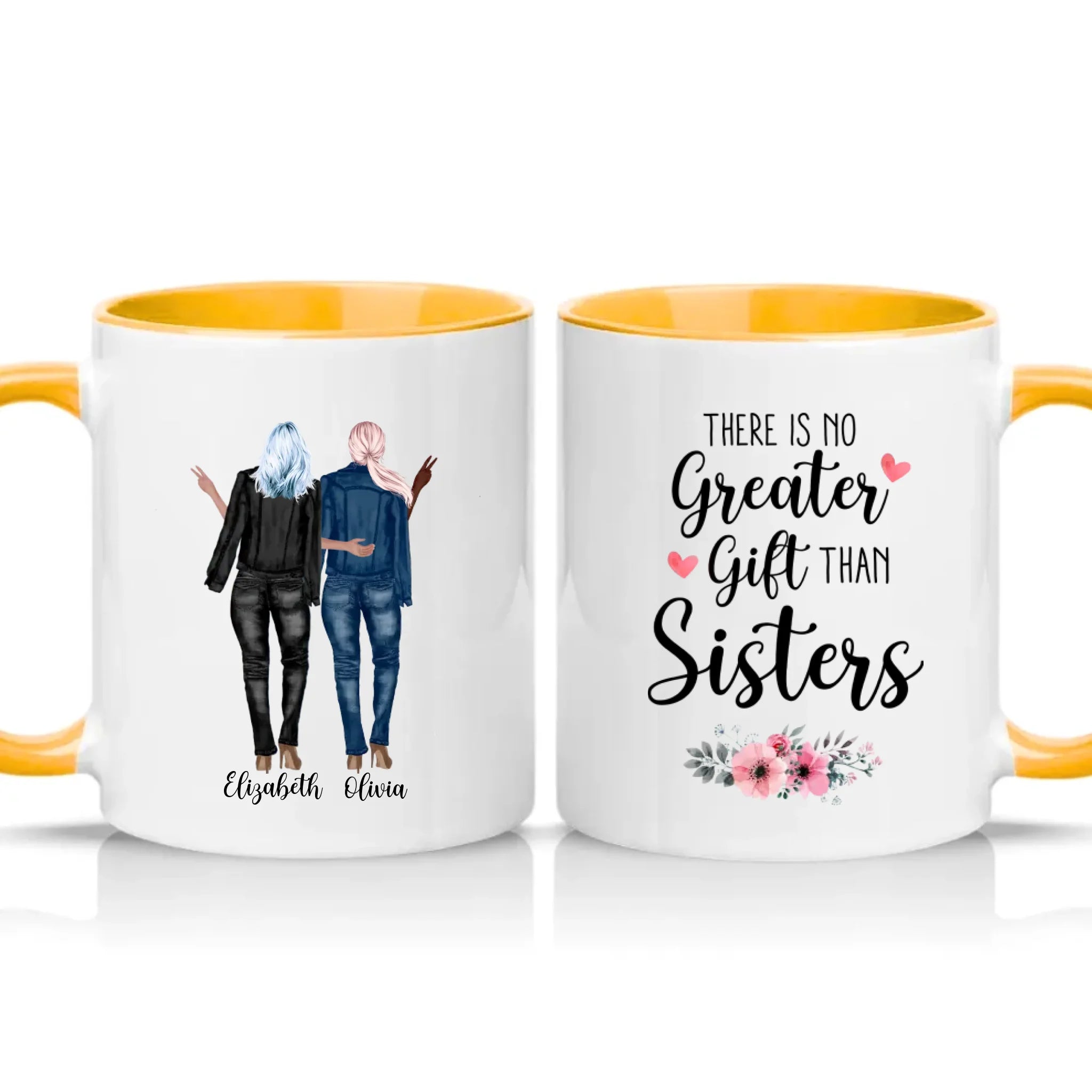 Two Tone 11oz Mug Golden Yellow