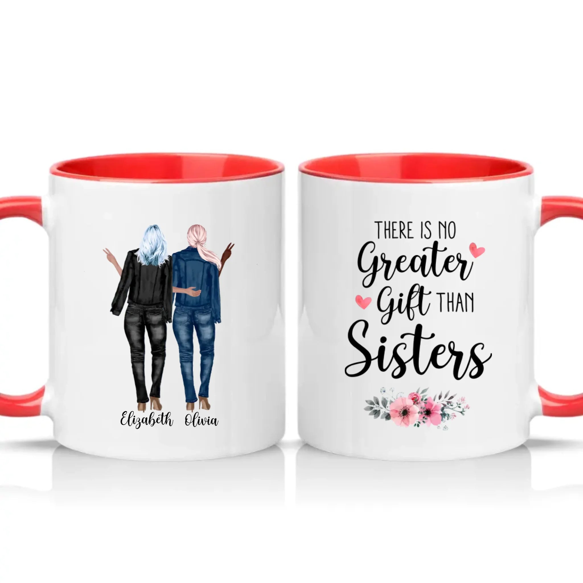 Two Tone 11oz Mug Red