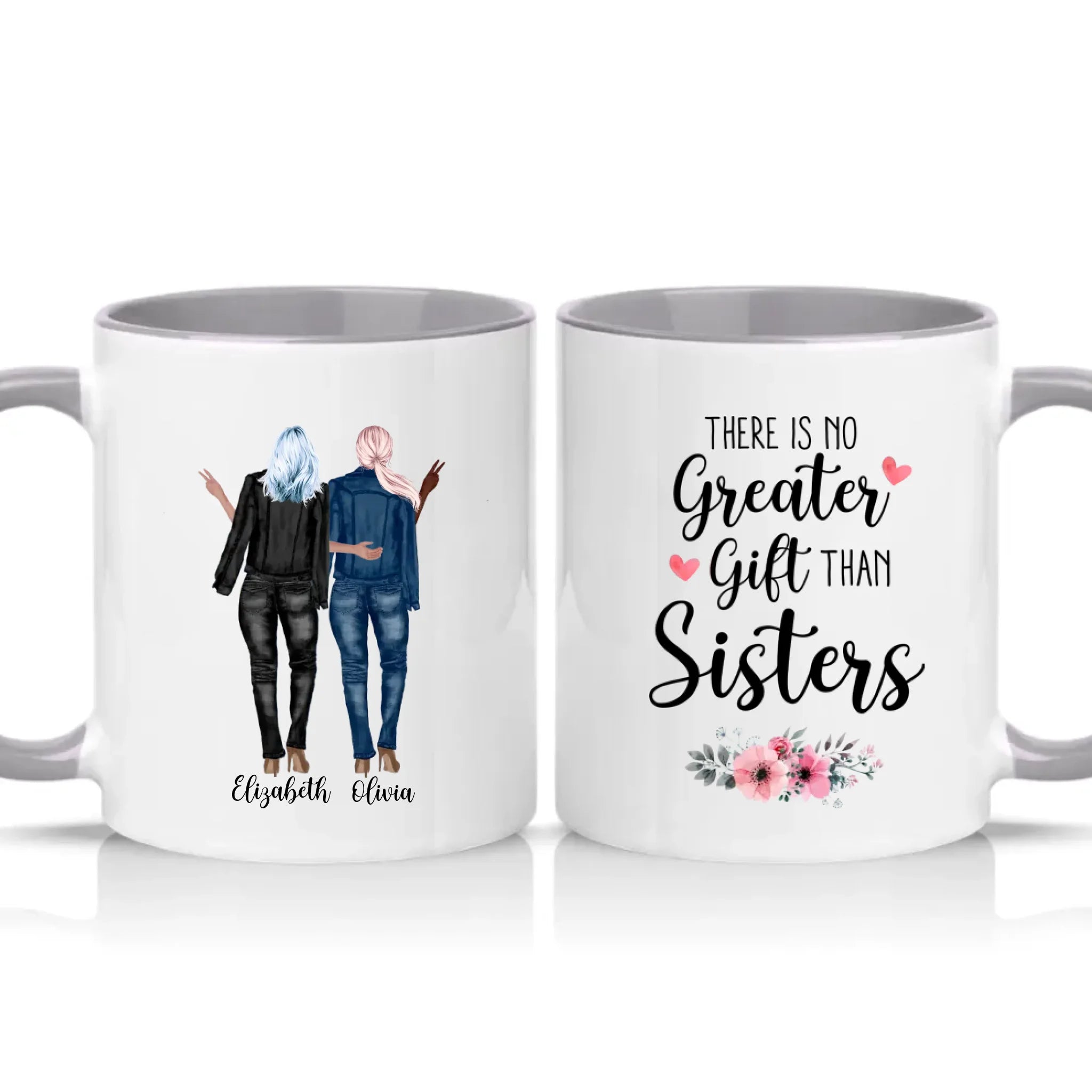 Two Tone 11oz Mug Grey