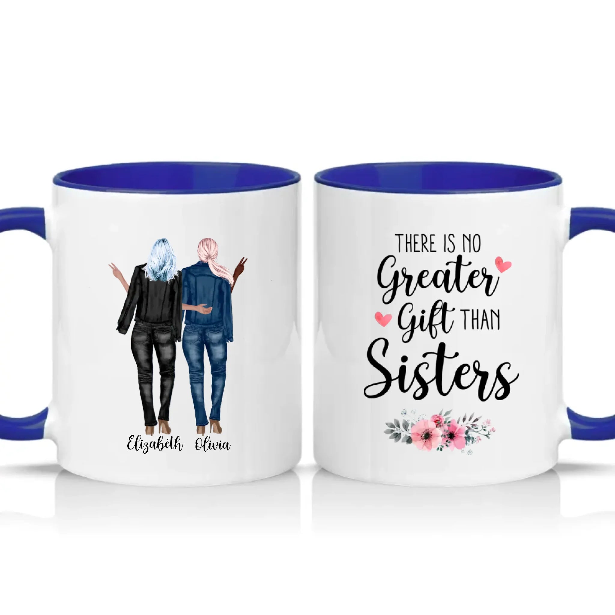 Two Tone 11oz Mug Dark Blue