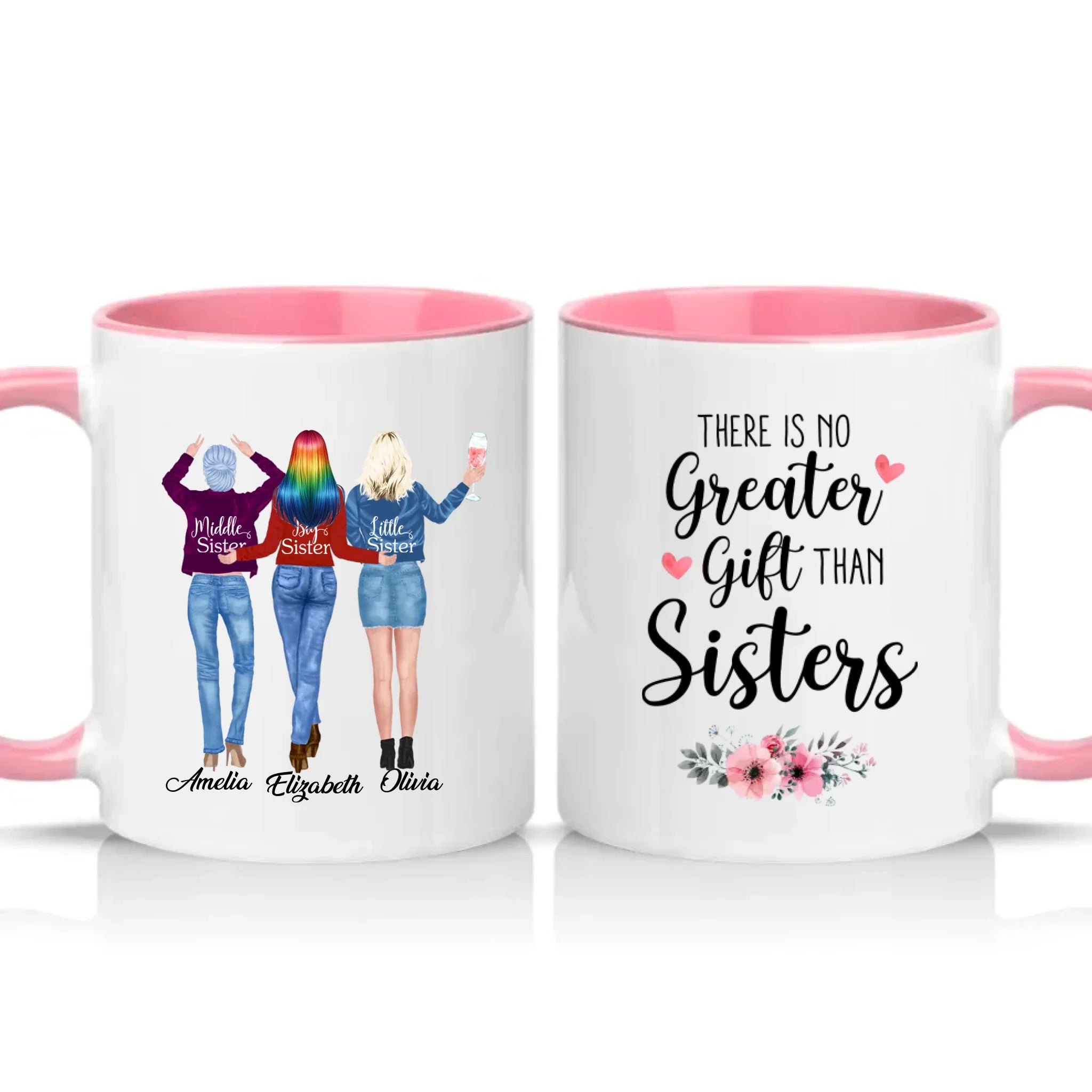 Two Tone 11oz Mug Pink