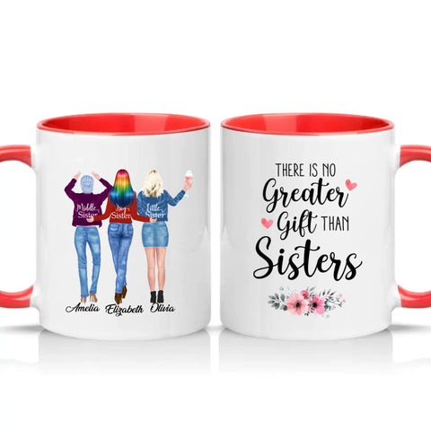 Two Tone 11oz Mug Red