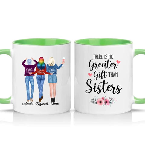 Two Tone 11oz Mug Green