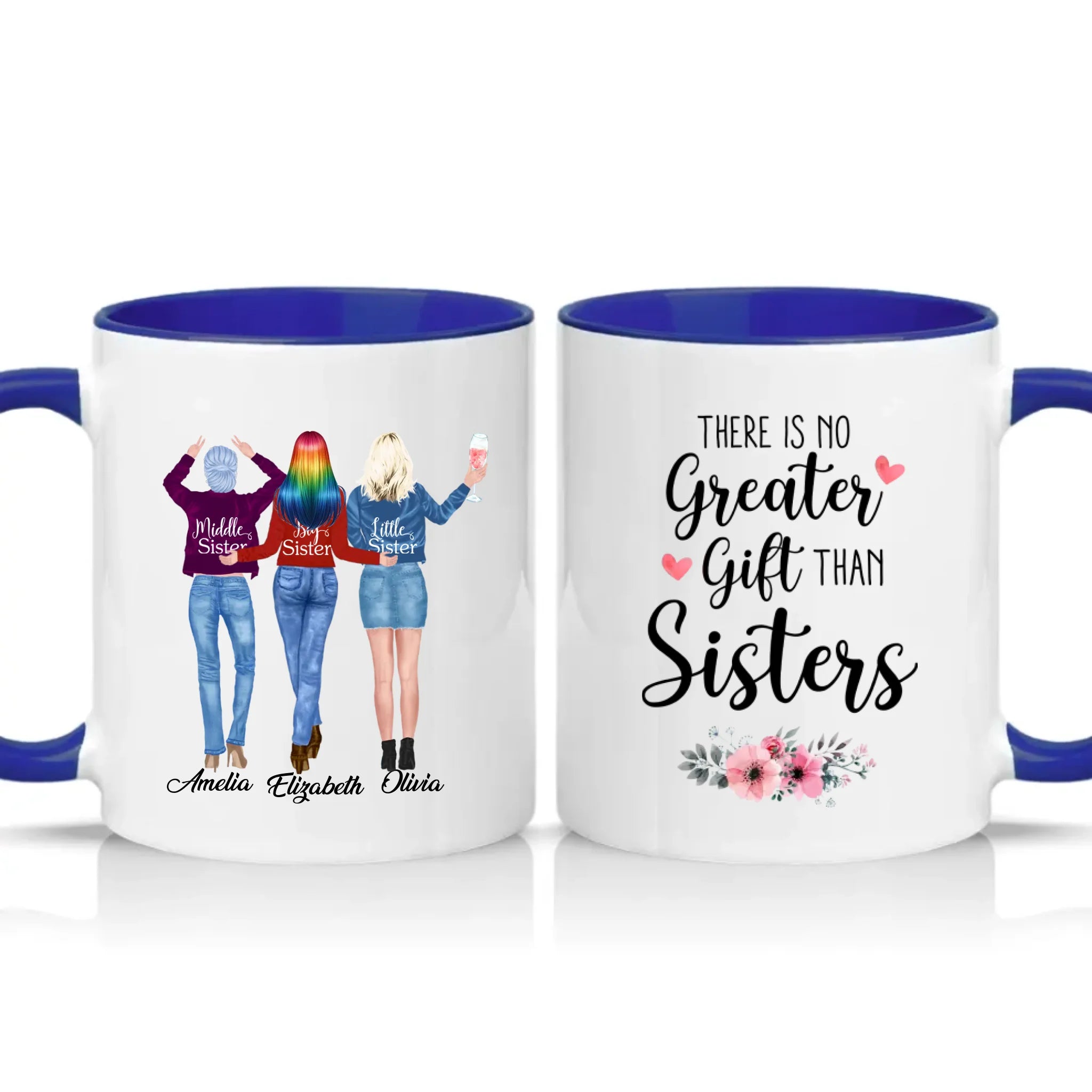 Two Tone 11oz Mug Dark Blue