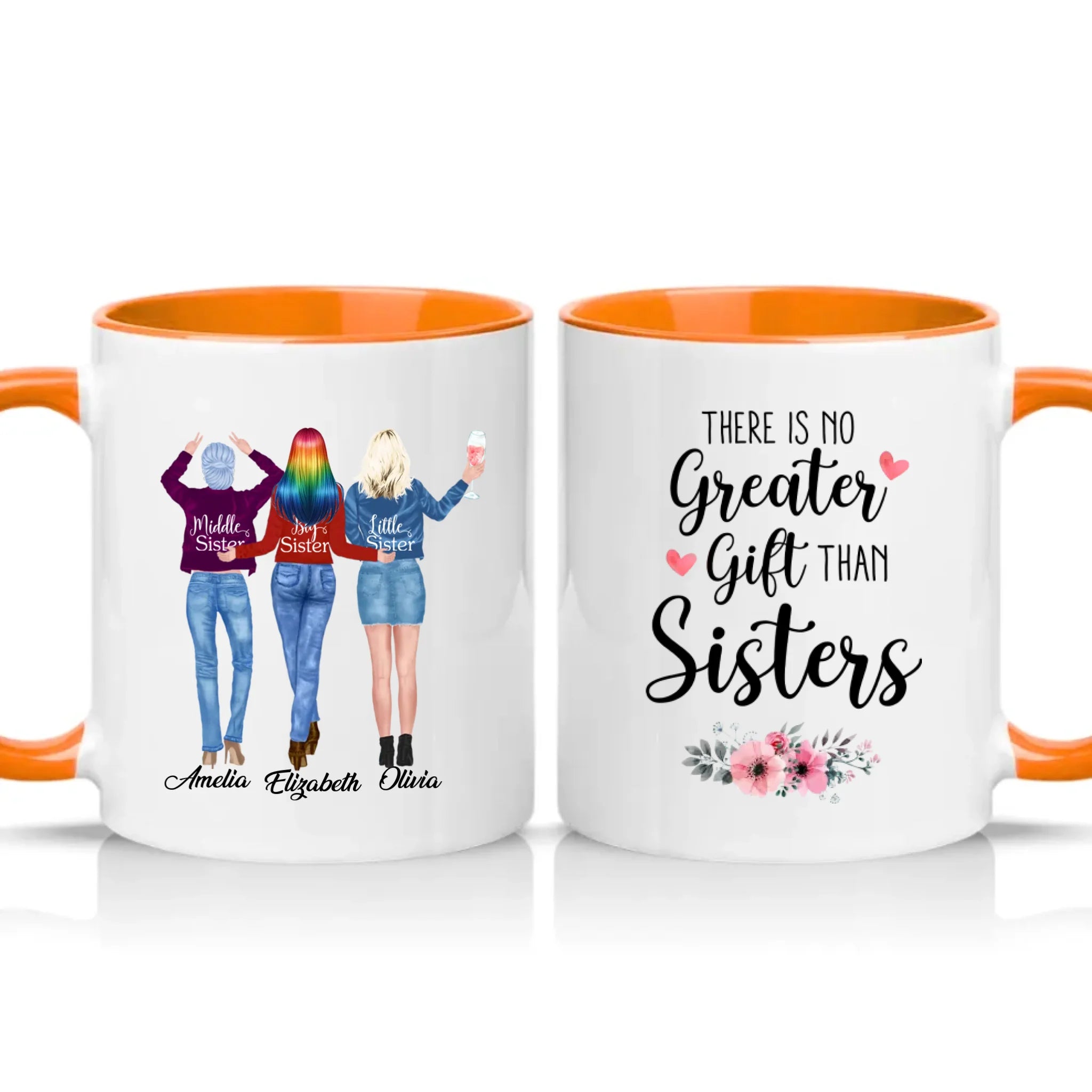 Two Tone 11oz Mug Orange