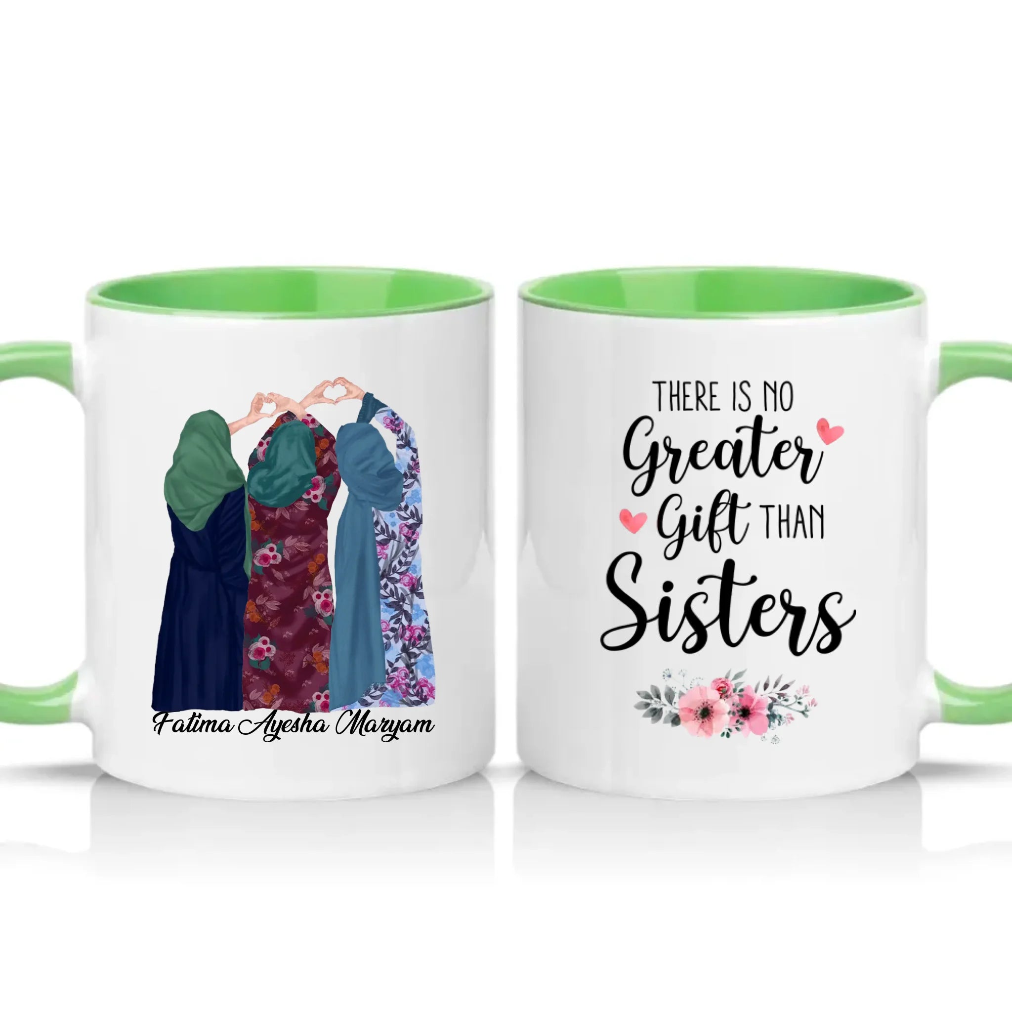 Two Tone 11oz Mug Green