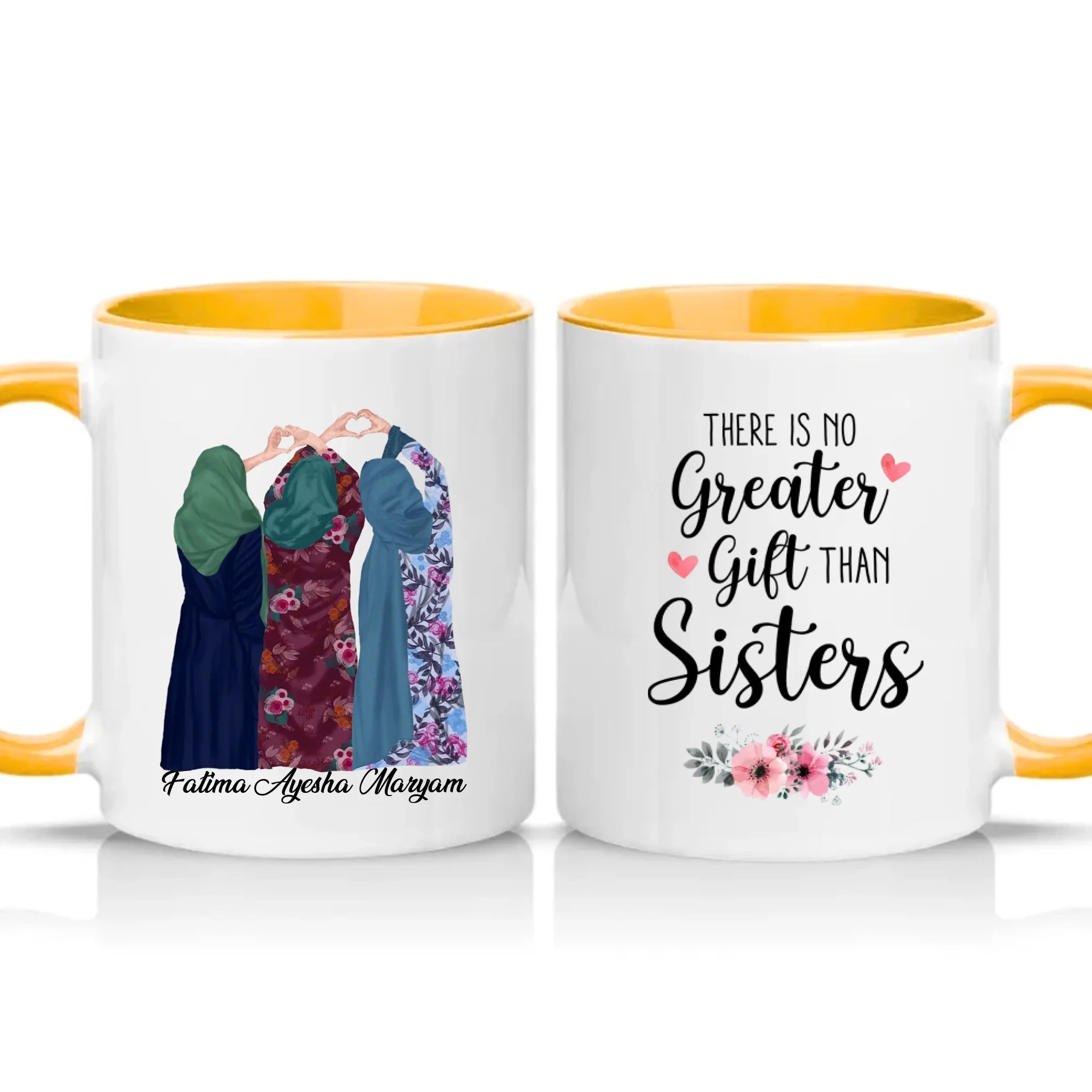 Two Tone 11oz Mug Golden Yellow