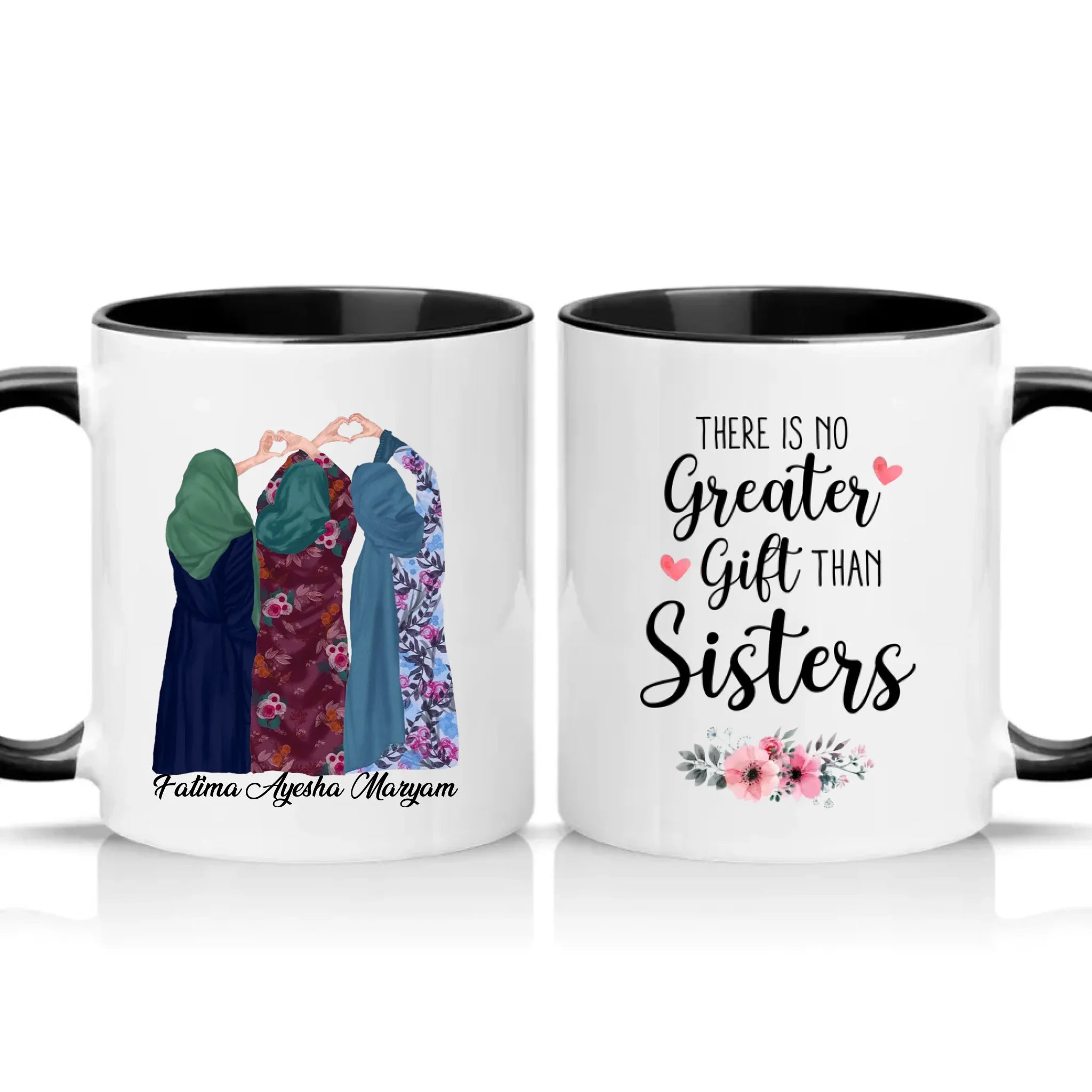 Two Tone 11oz Mug Black