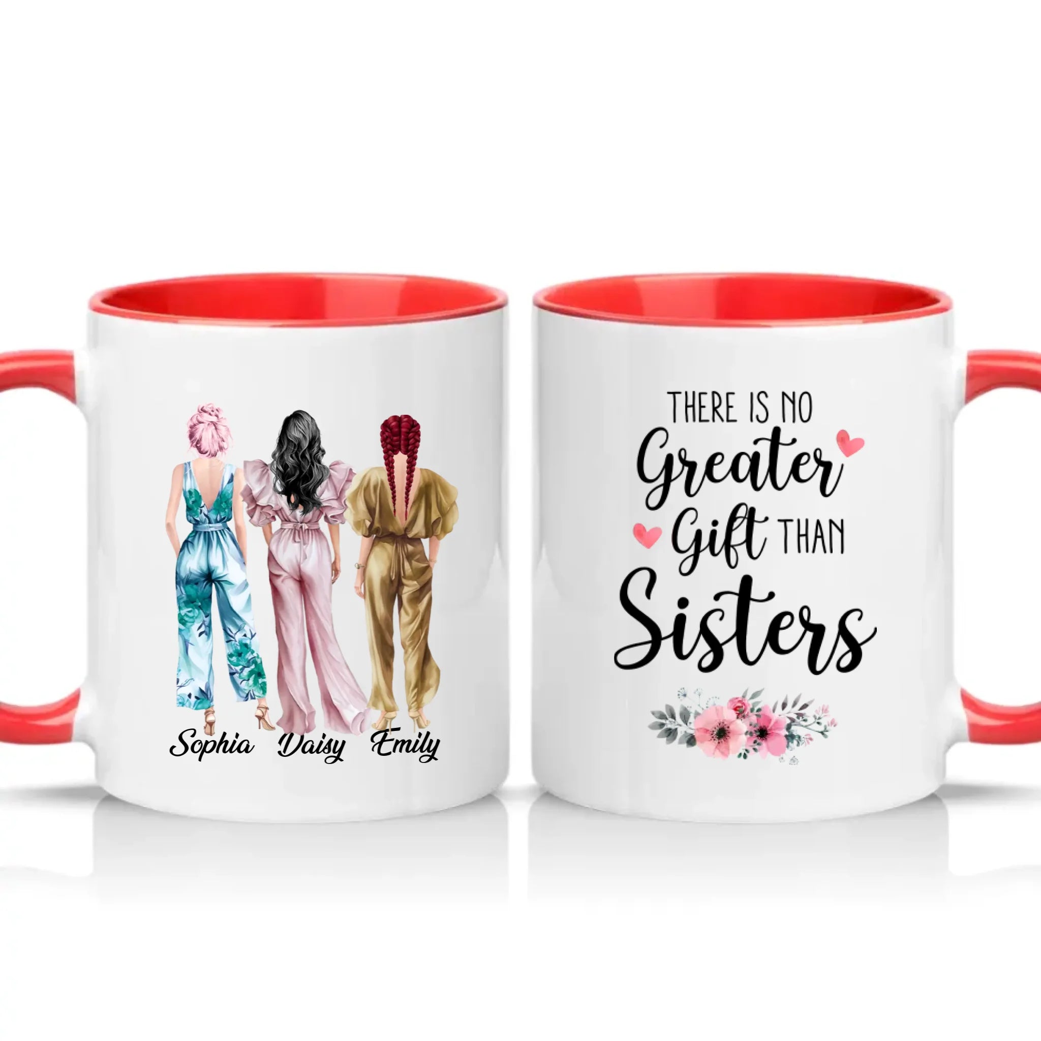 Two Tone 11oz Mug Red