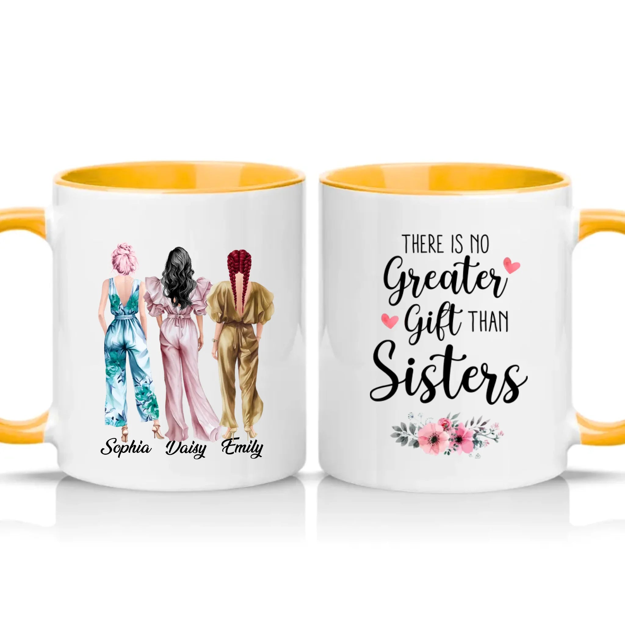Two Tone 11oz Mug Golden Yellow
