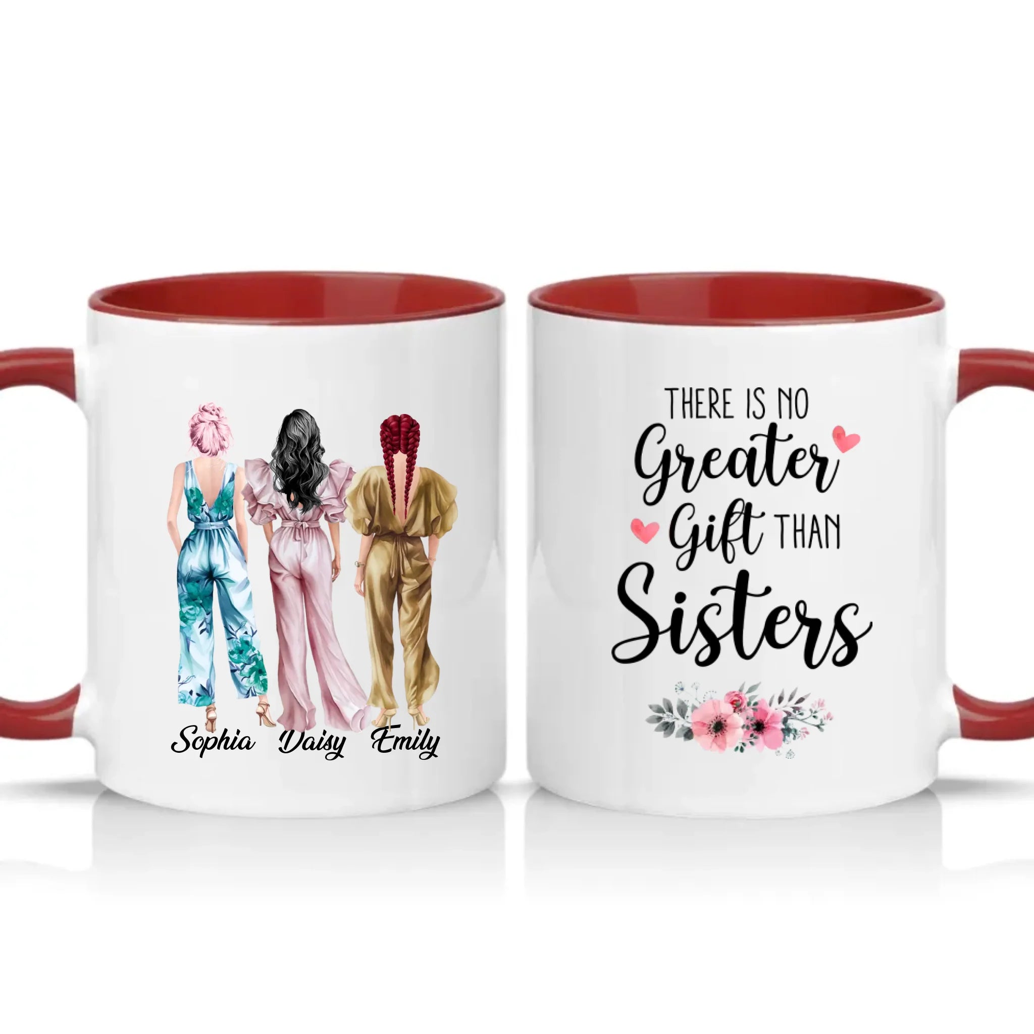 Two Tone 11oz Mug Burgundy