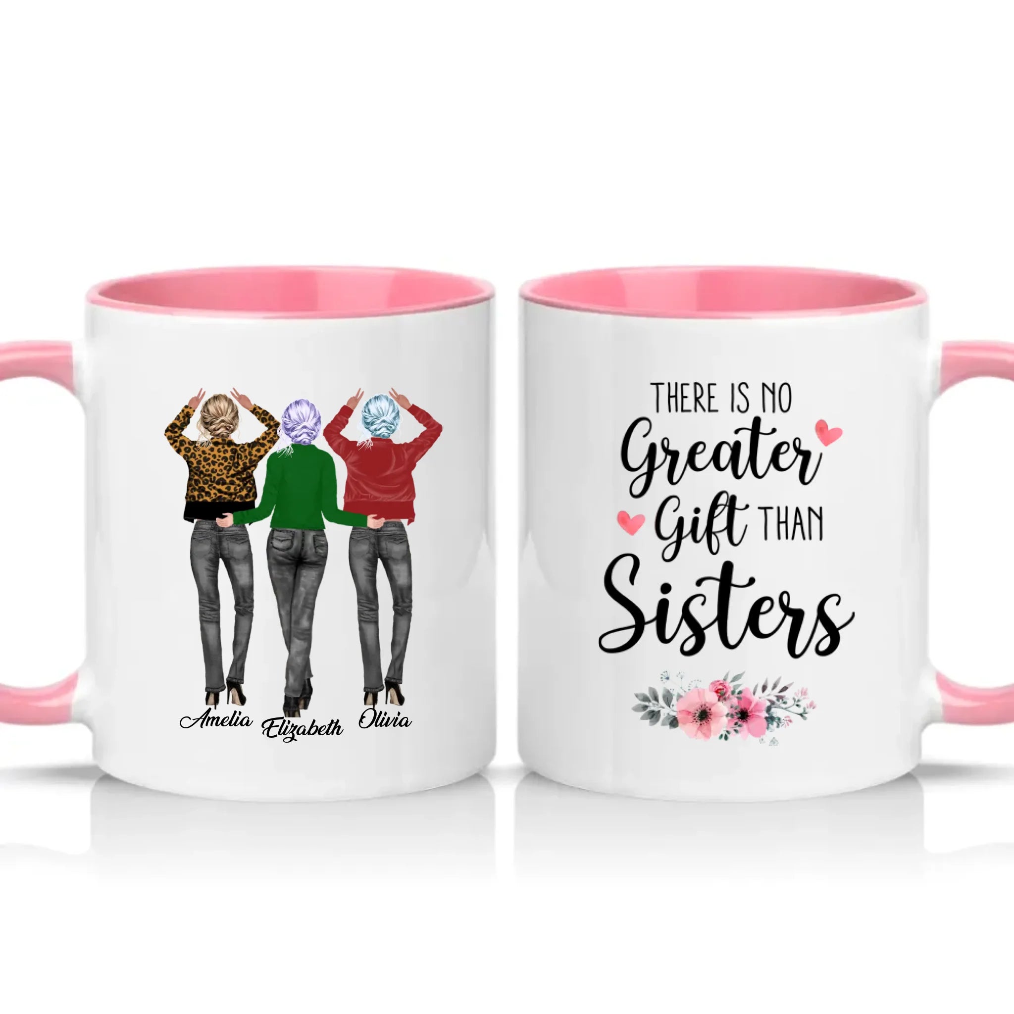 Two Tone 11oz Mug Pink