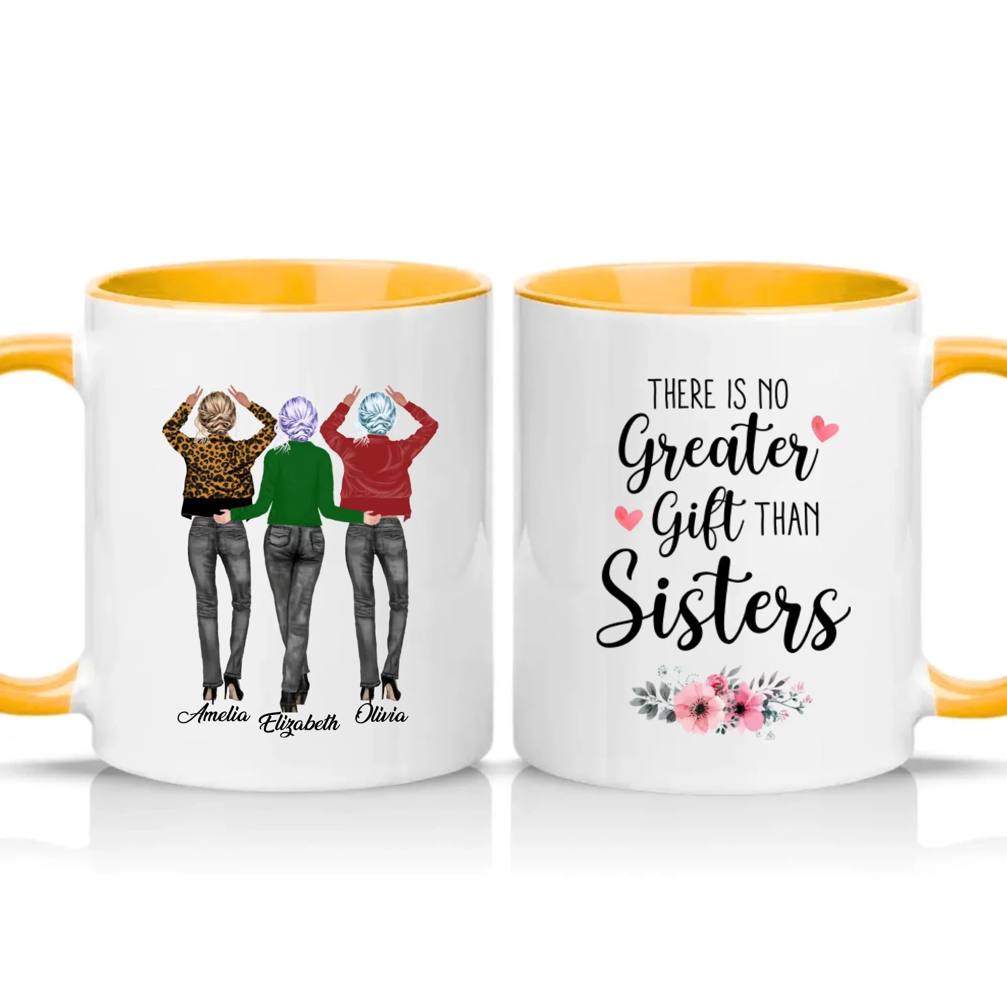 Two Tone 11oz Mug Golden Yellow