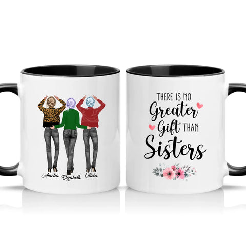 Two Tone 11oz Mug Black