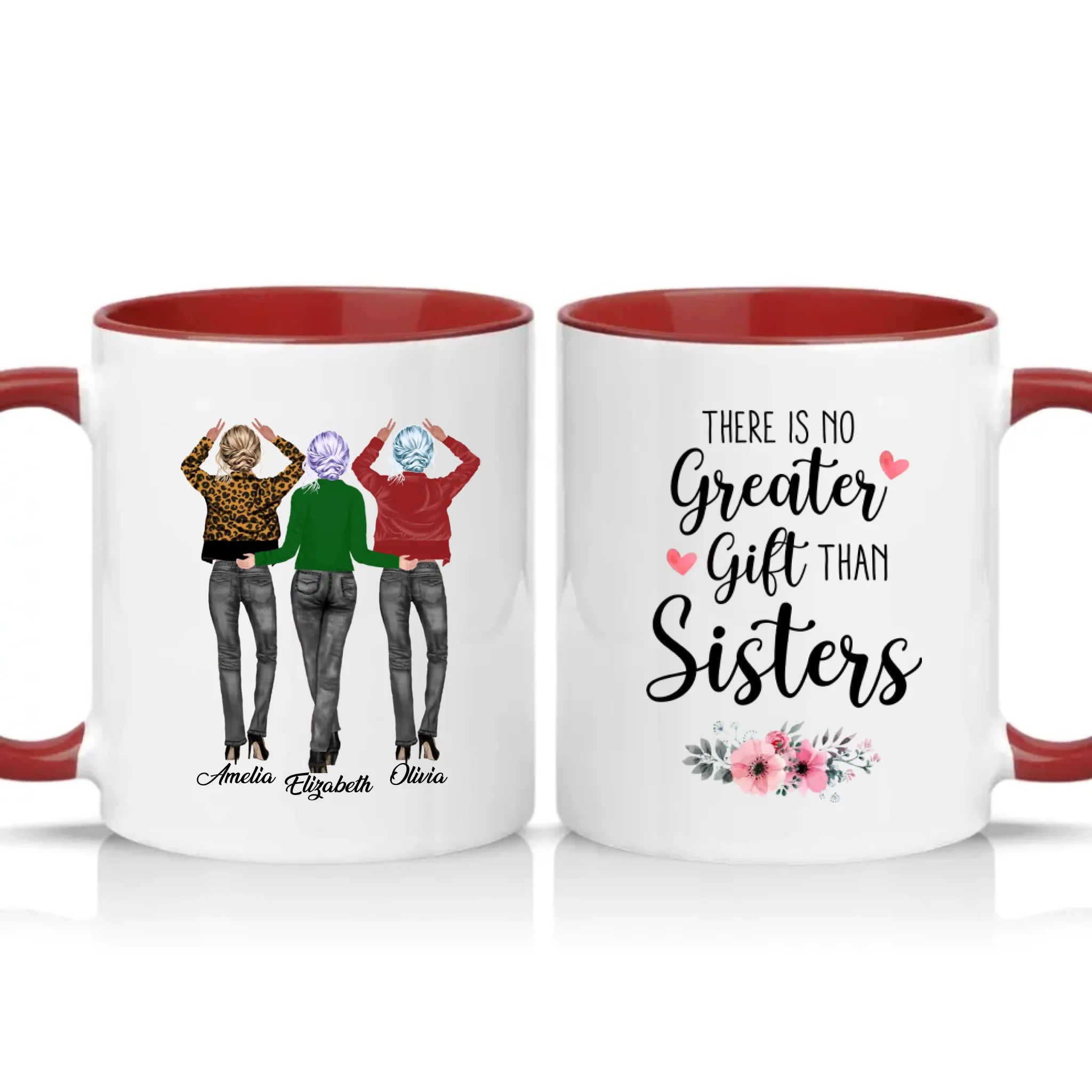 Two Tone 11oz Mug Burgundy