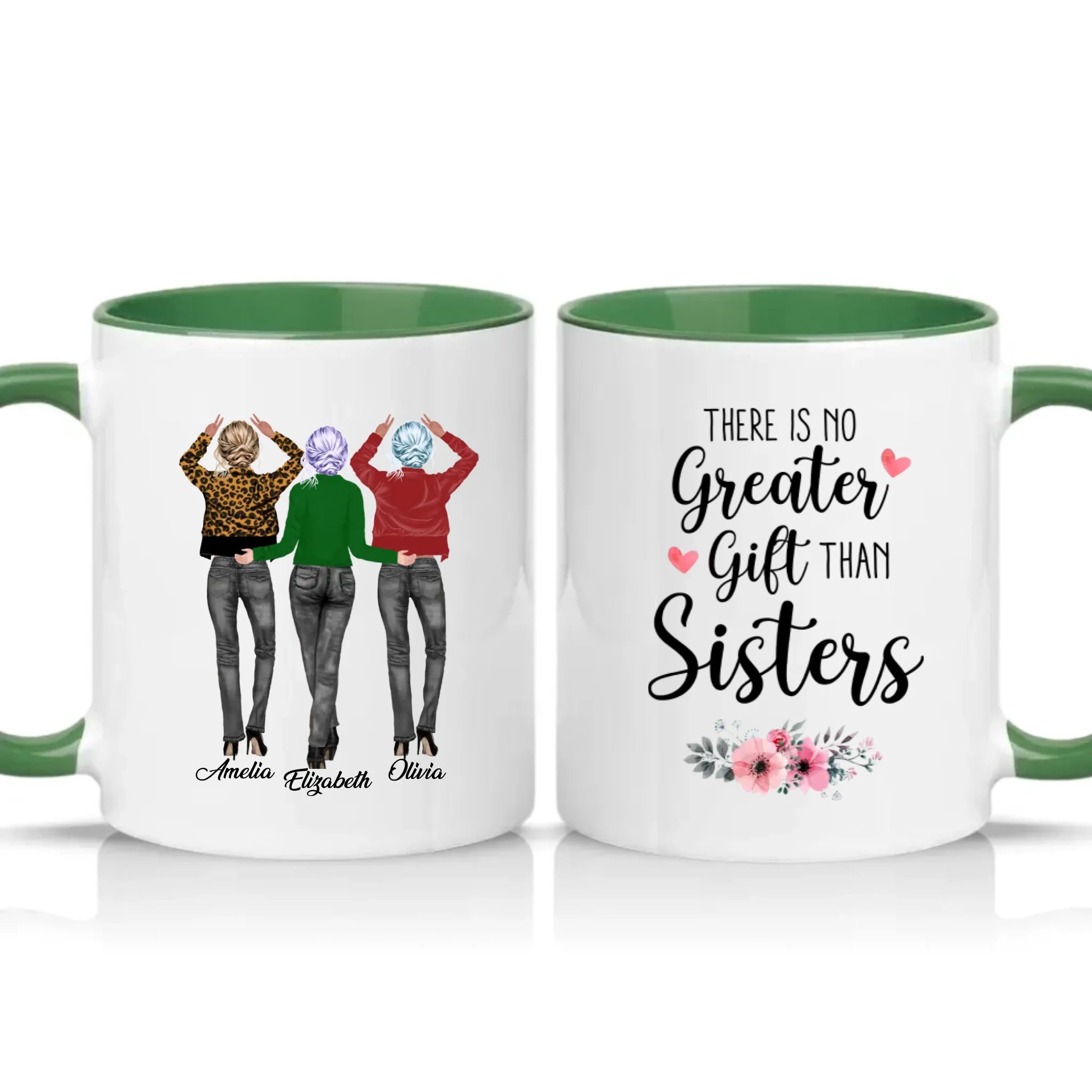 Two Tone 11oz Mug Racing Green