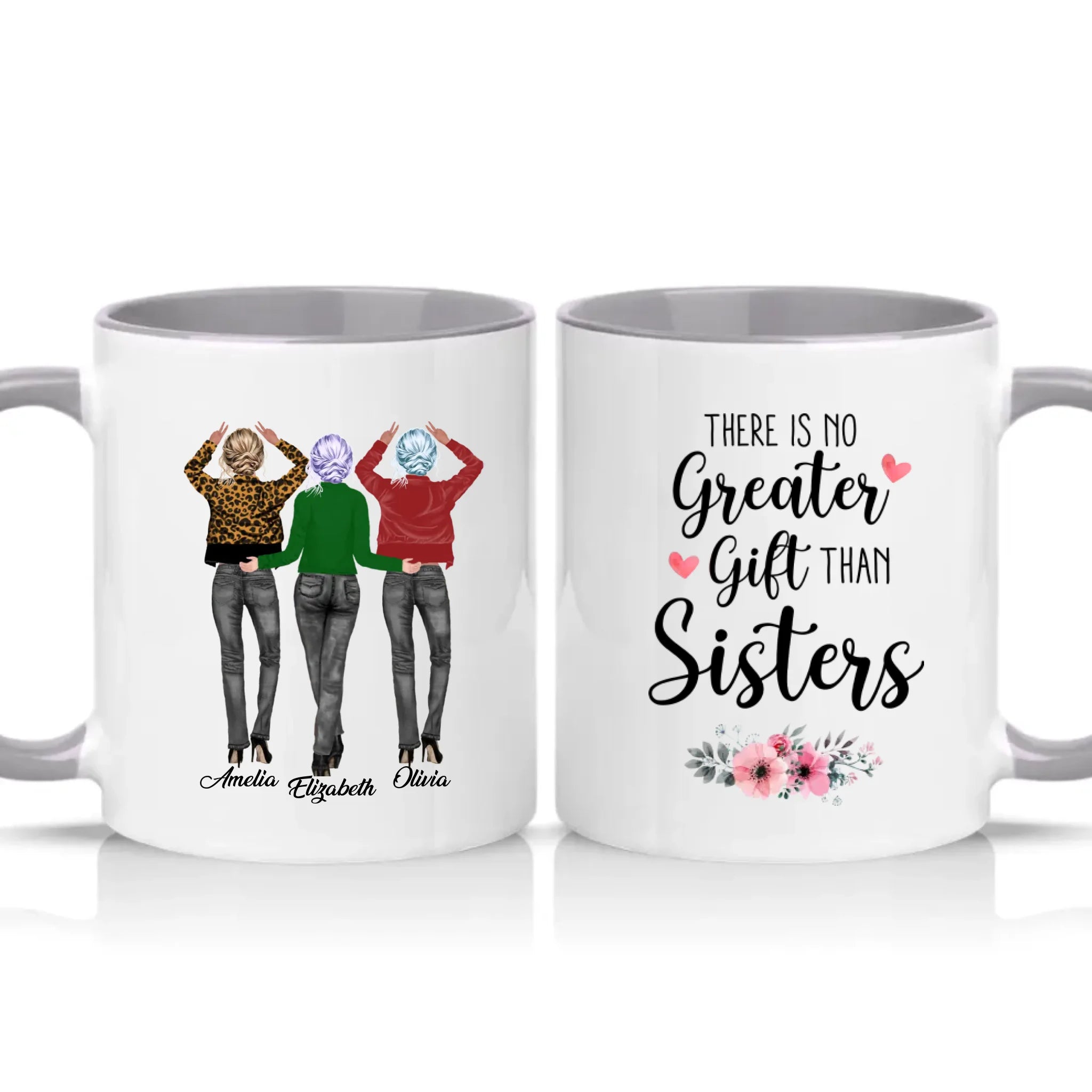 Two Tone 11oz Mug Grey