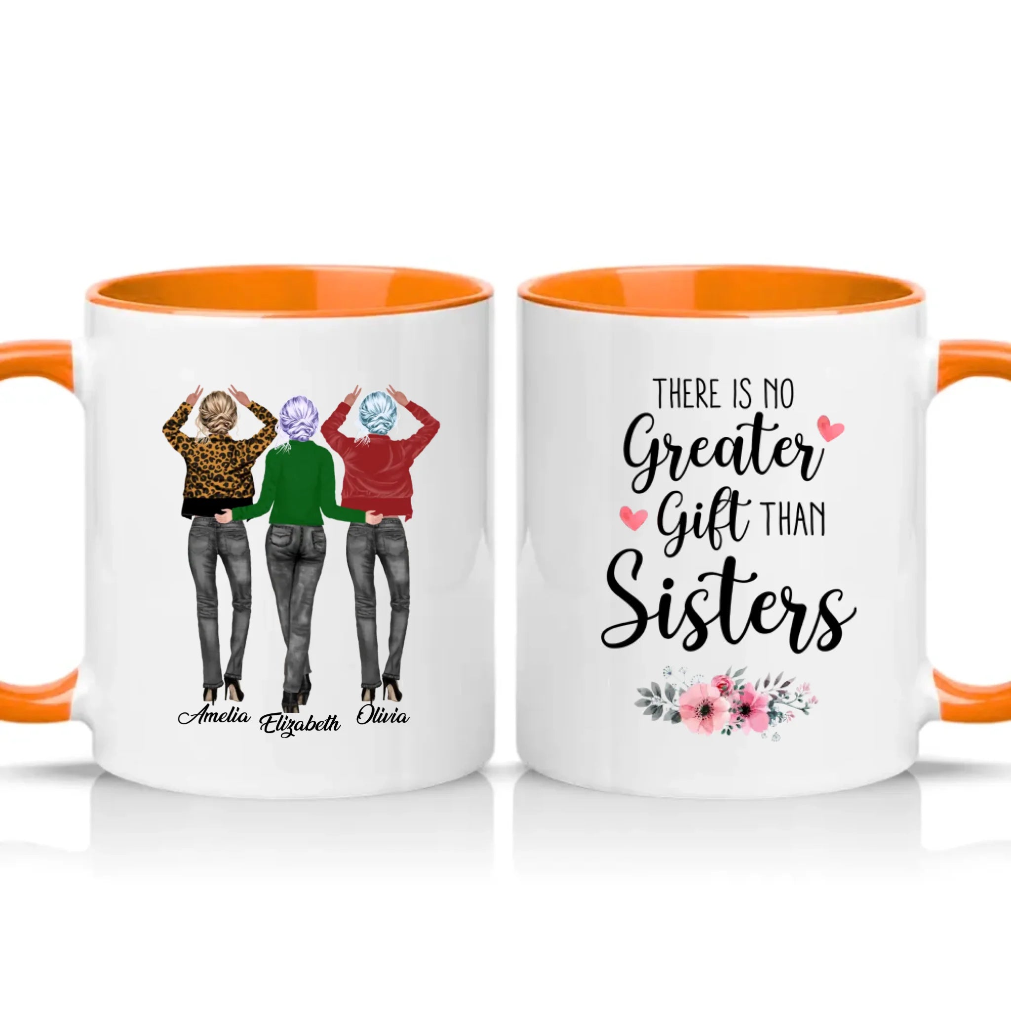 Two Tone 11oz Mug Orange