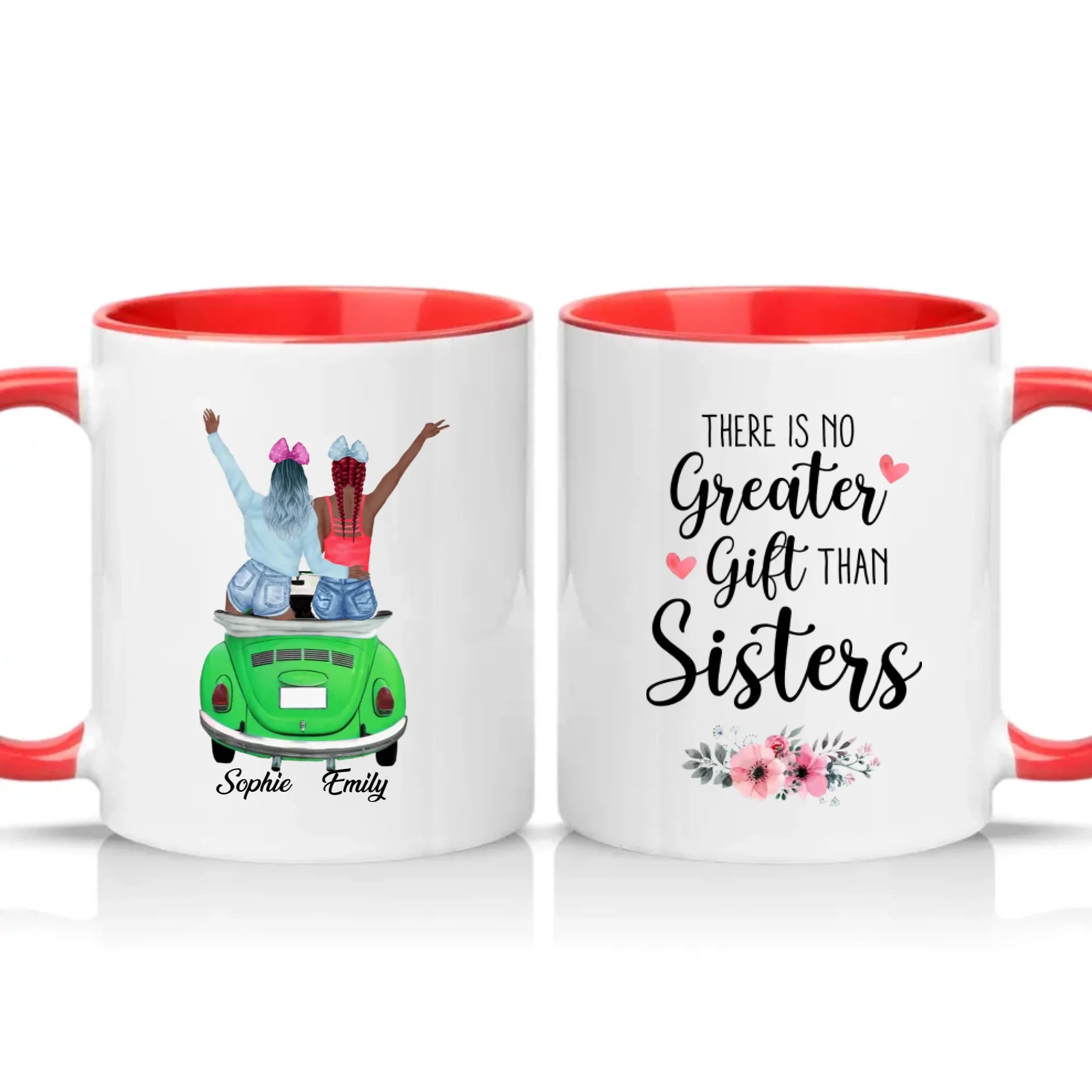 Two Tone 11oz Mug Red