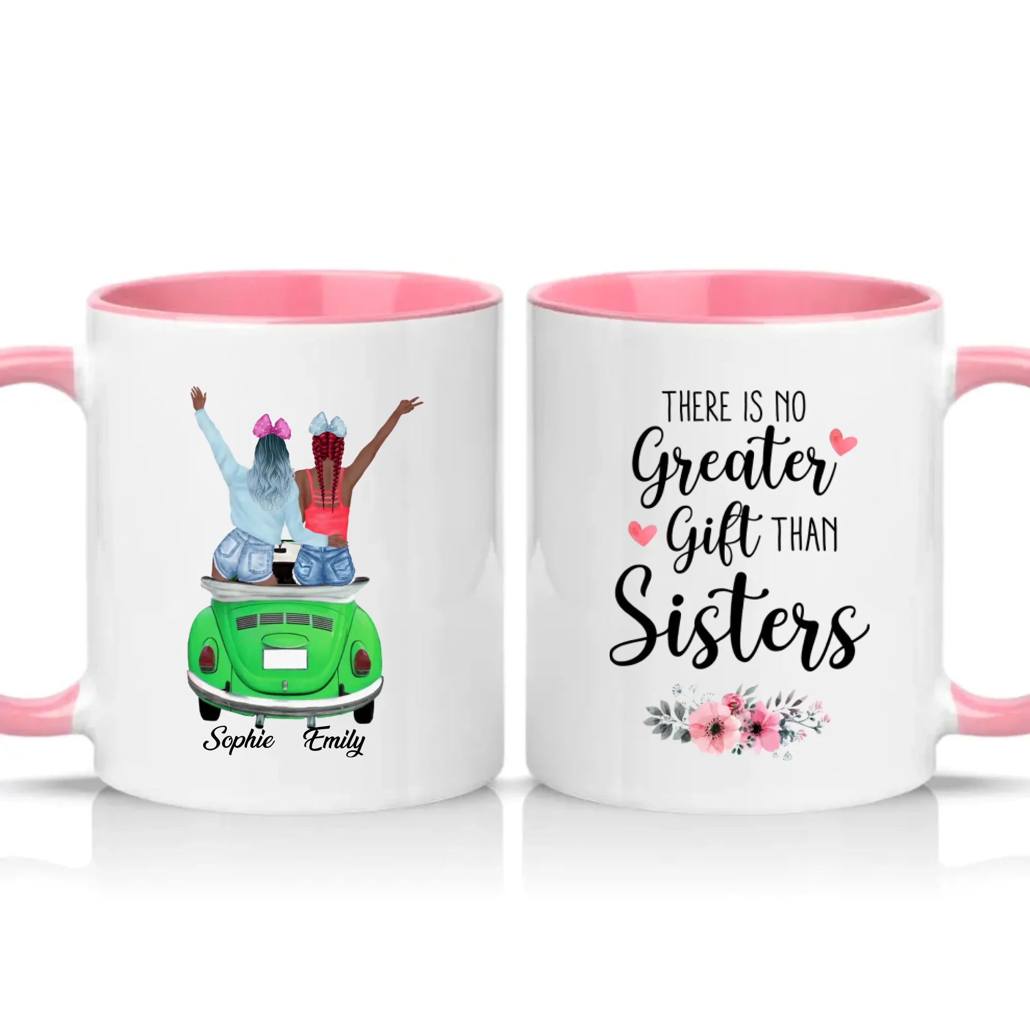 Two Tone 11oz Mug Pink
