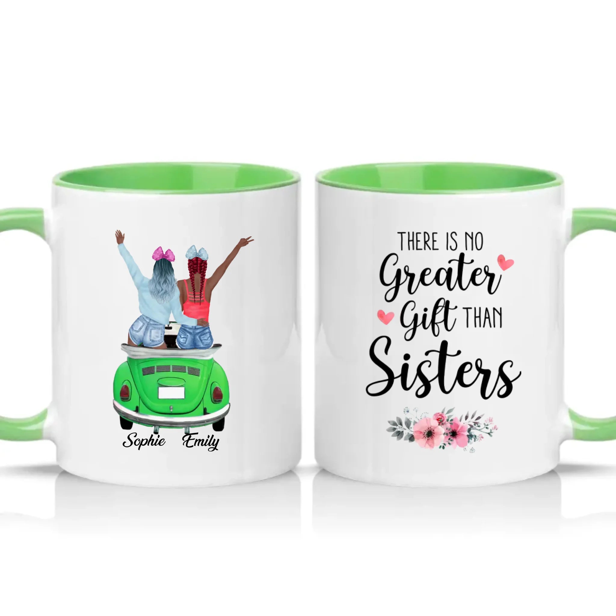 Two Tone 11oz Mug Green