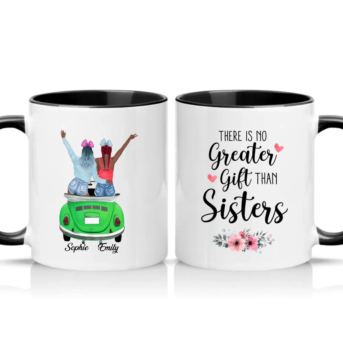 Two Tone 11oz Mug Black