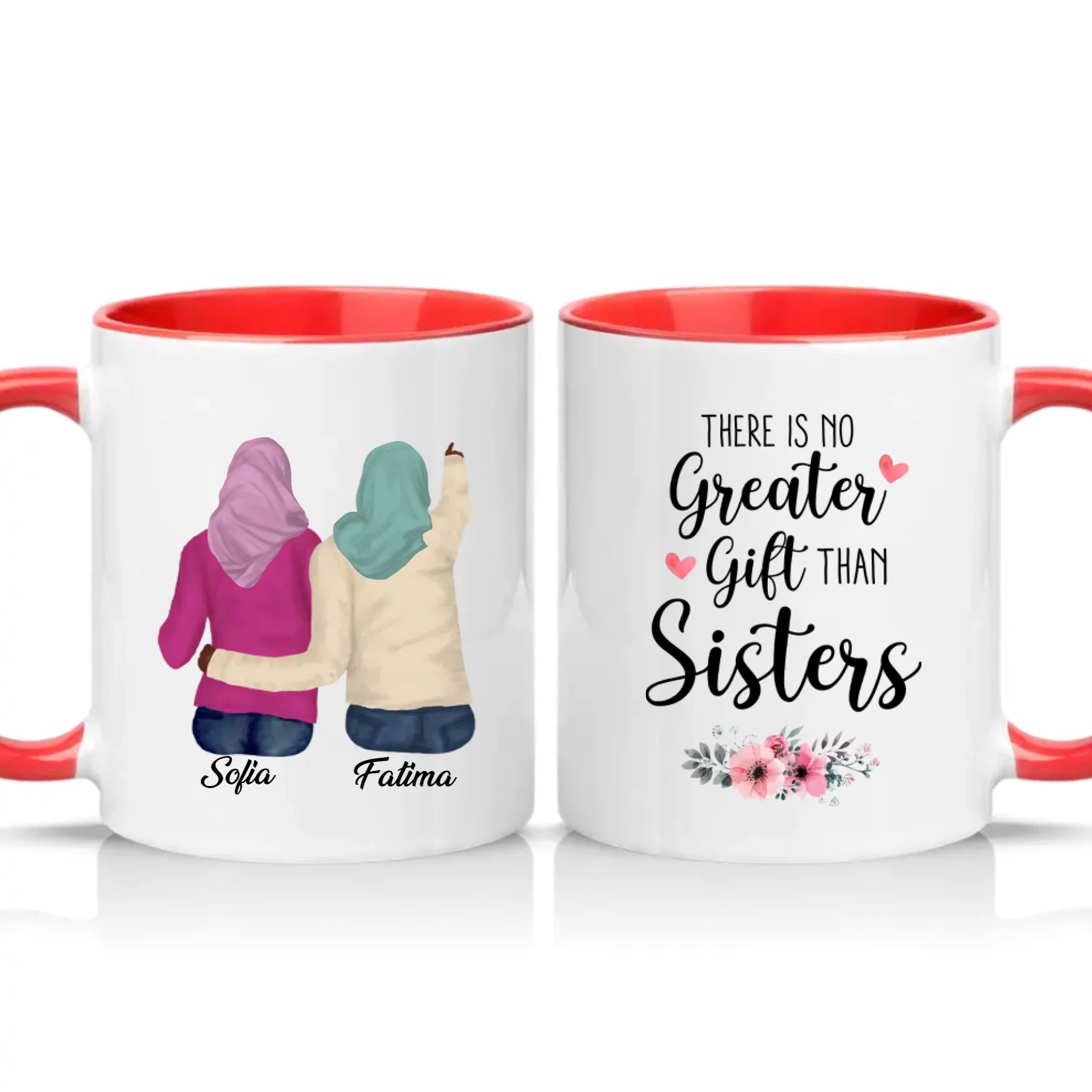 Two Tone 11oz Mug Red