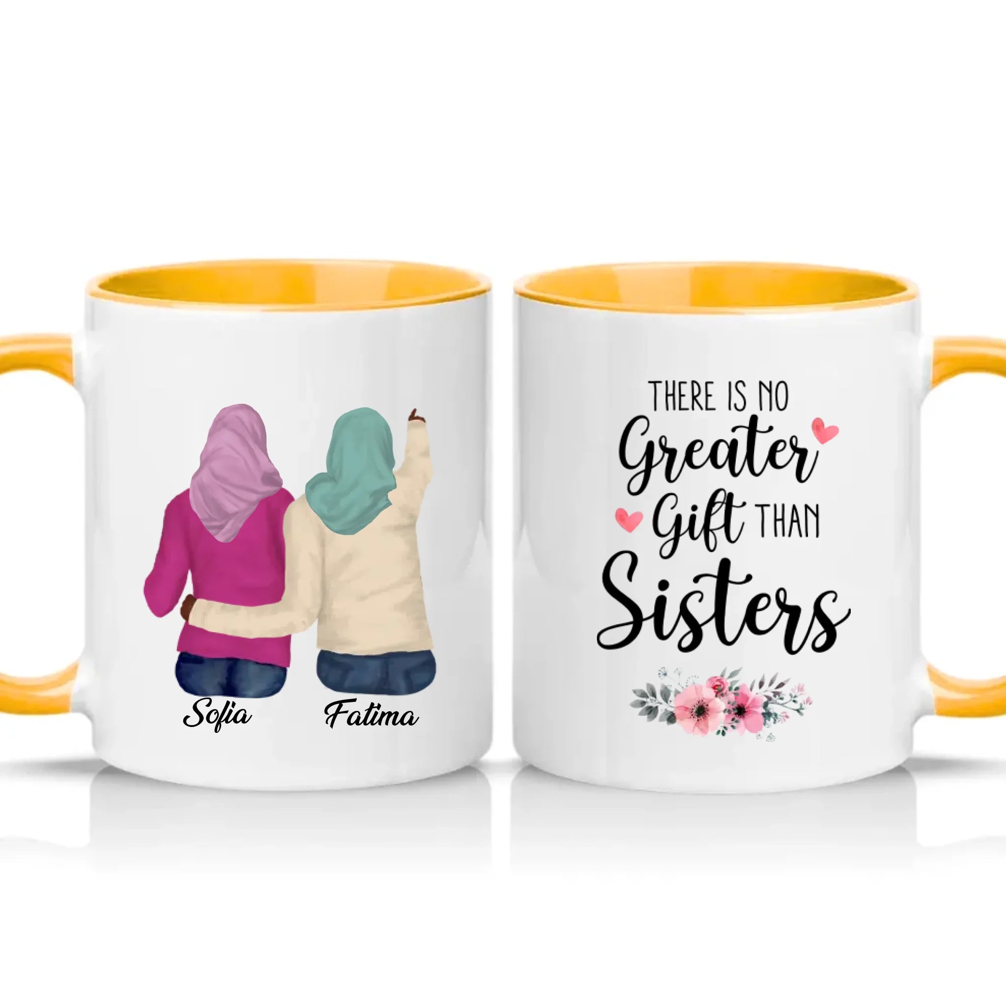 Two Tone 11oz Mug Golden Yellow