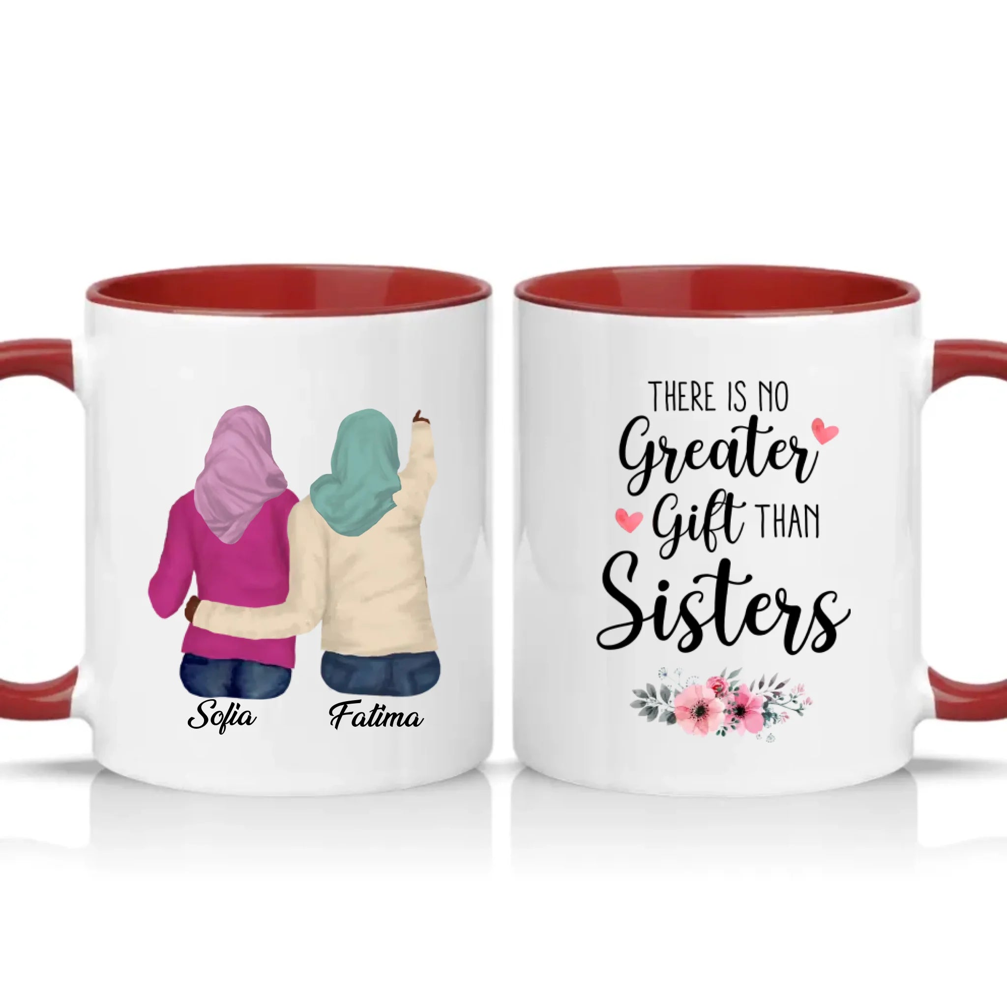 Two Tone 11oz Mug Burgundy